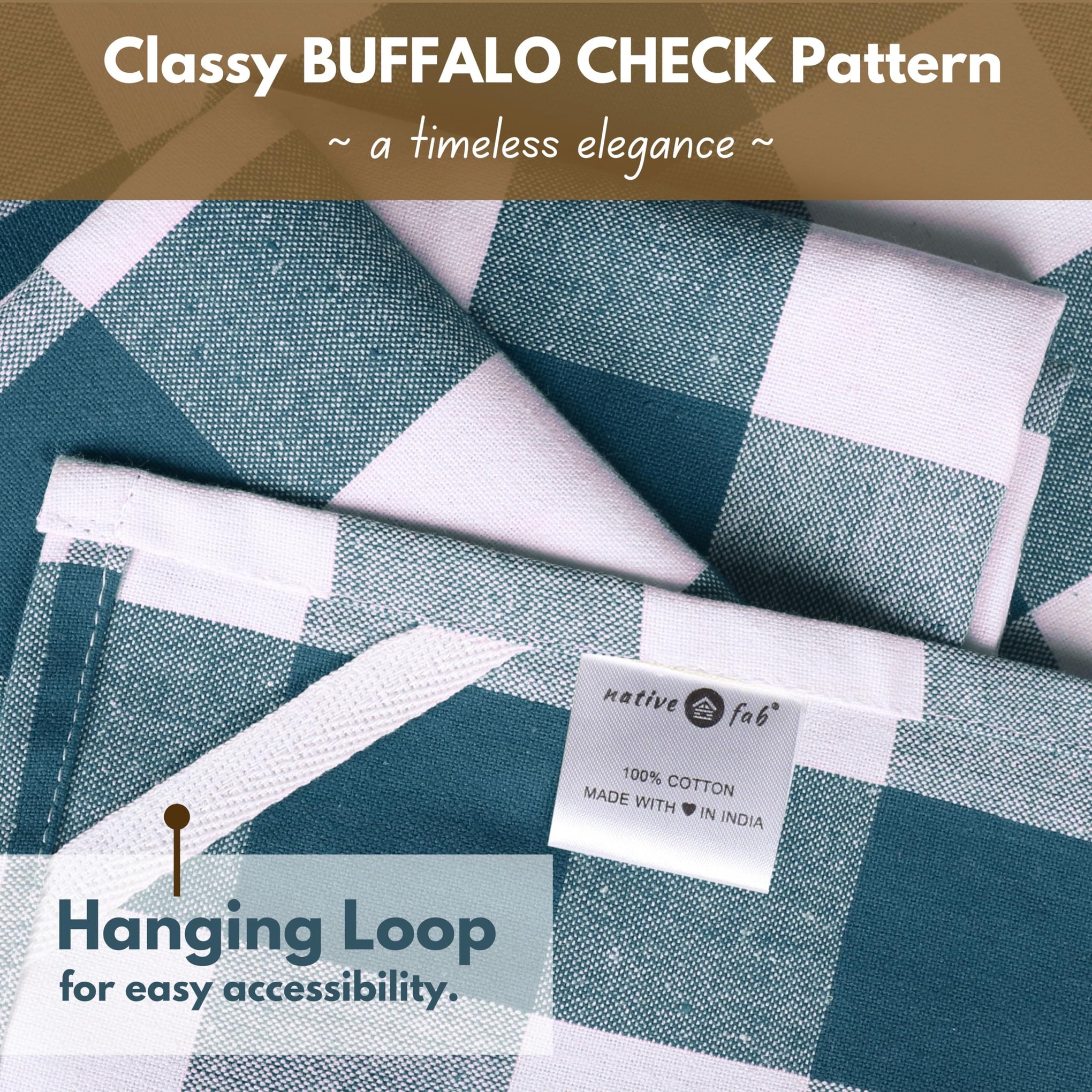 4 Pack Kitchen Towel with Hanging Loop 16x26 inches