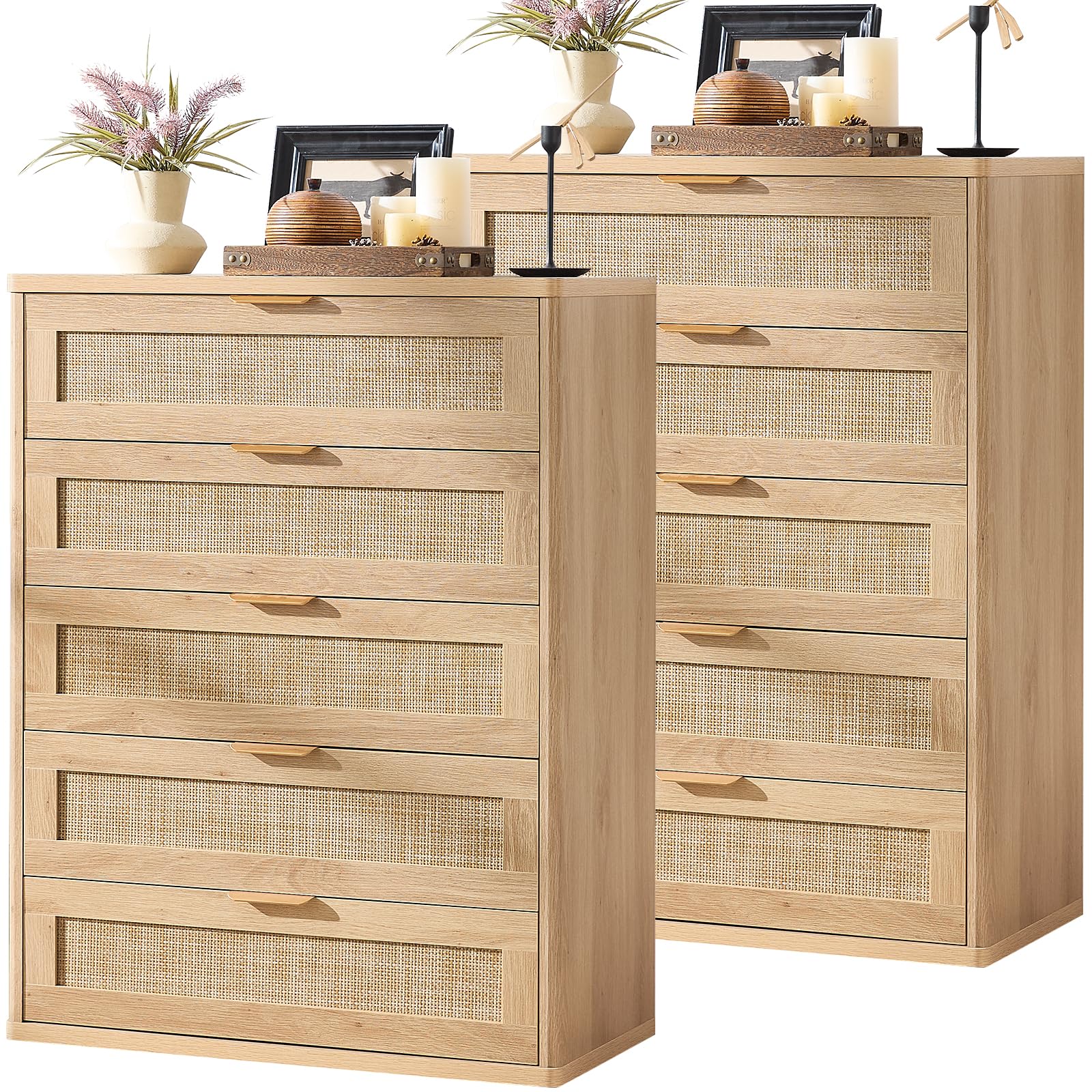 Rattan Dresser for Bedroom Set 2