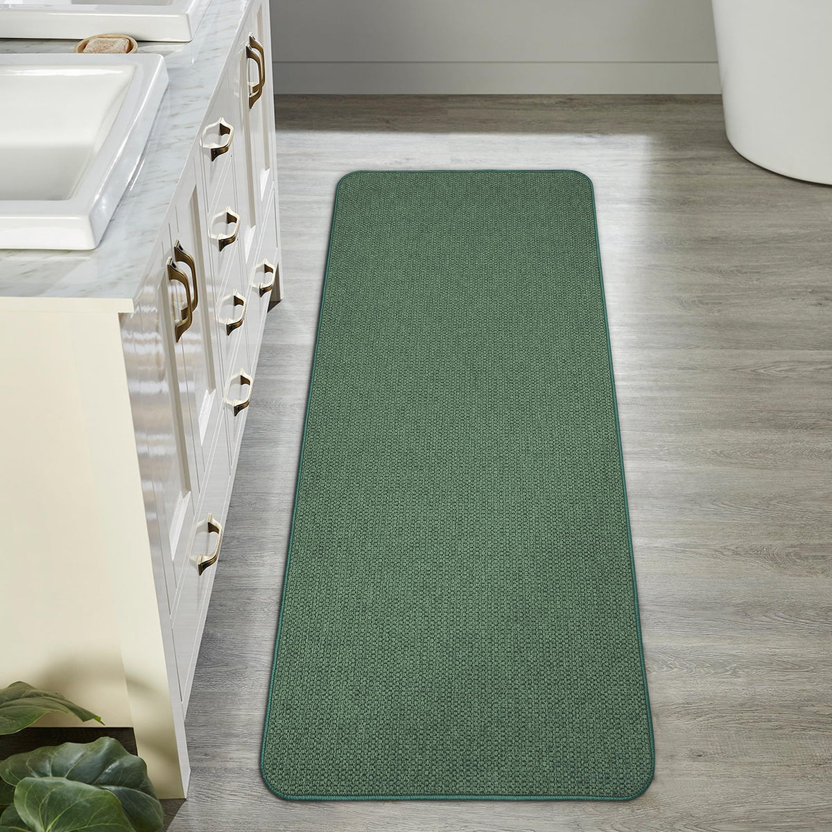 Bath Mat Ultra Thin Bathroom Runner Rugs (7 Sq Ft)