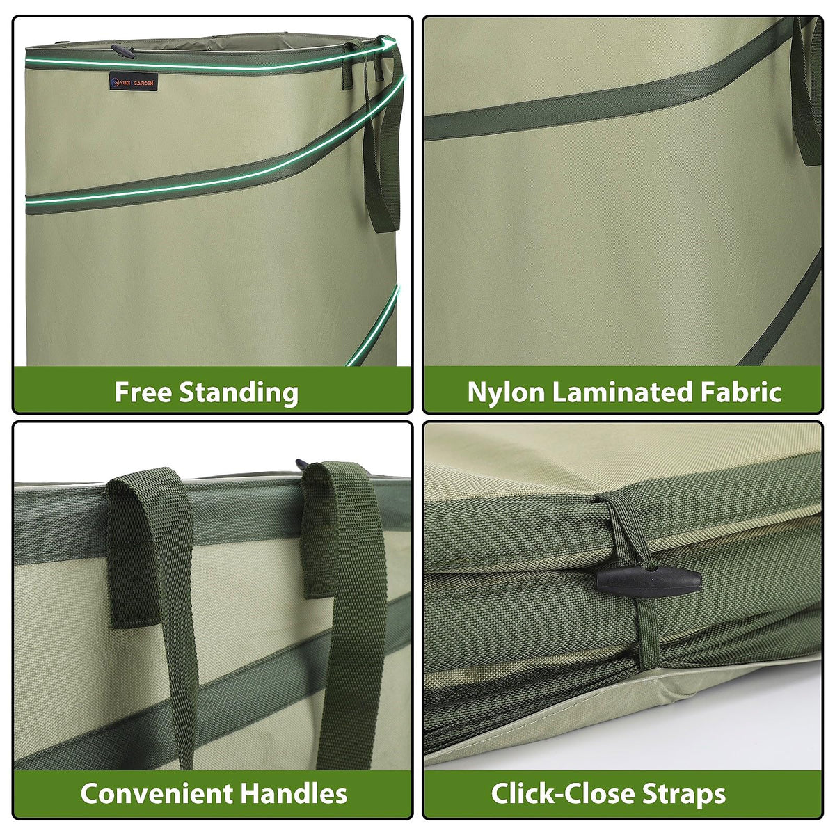 46 Gallon Square Collapsible Yard Waste Containers