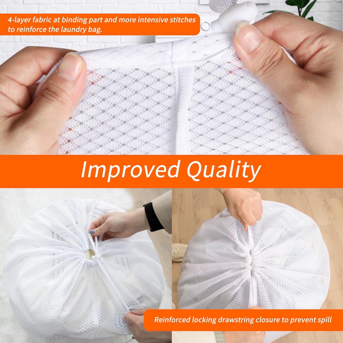 Heavy Duty Diamond Mesh Laundry Bag