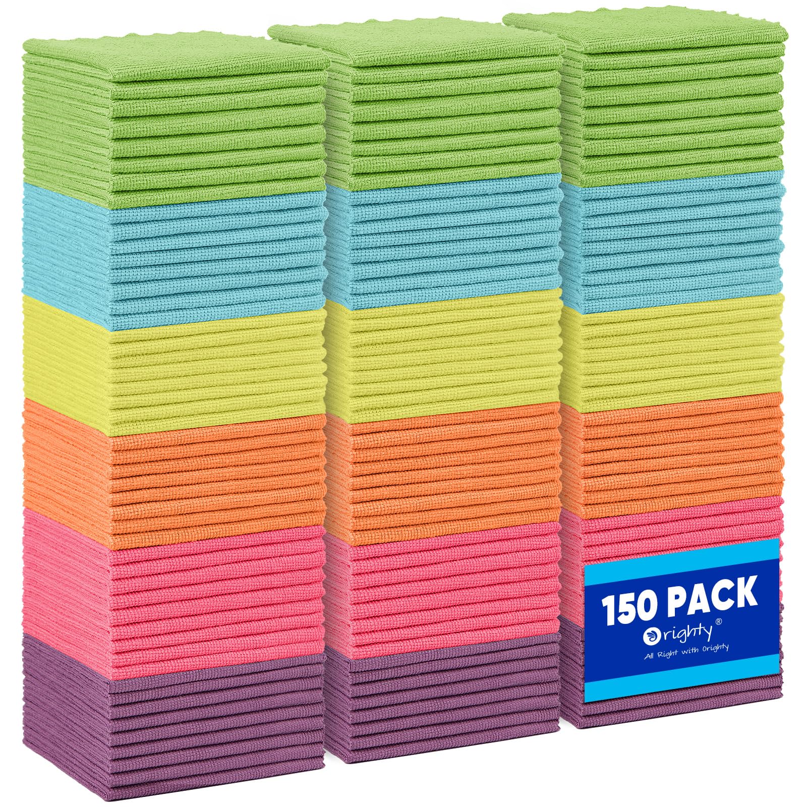 Microfiber Cleaning Cloth Bulk (150 Count)