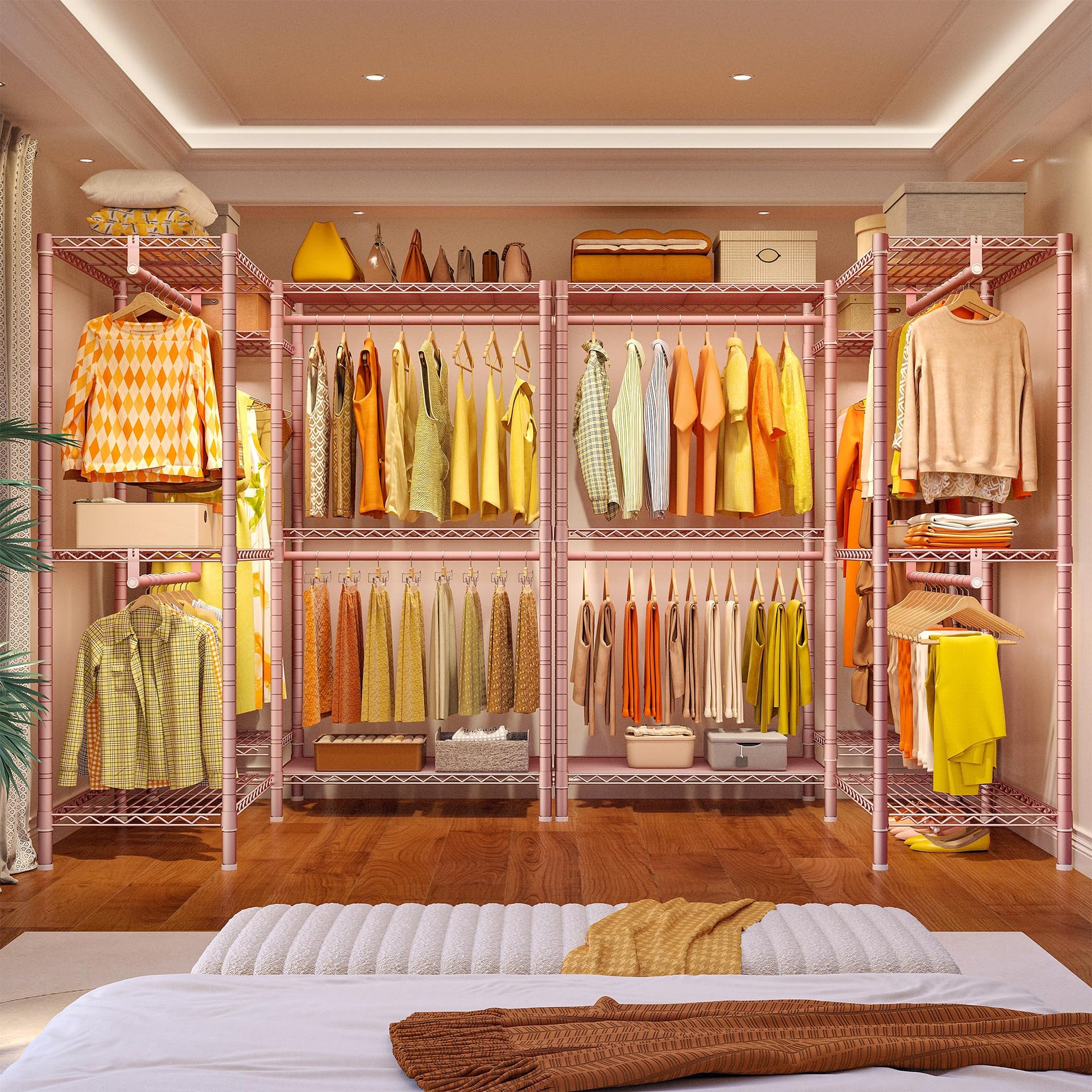 Clothes Rack Clothing Racks for Hanging Clothes Heavy Duty