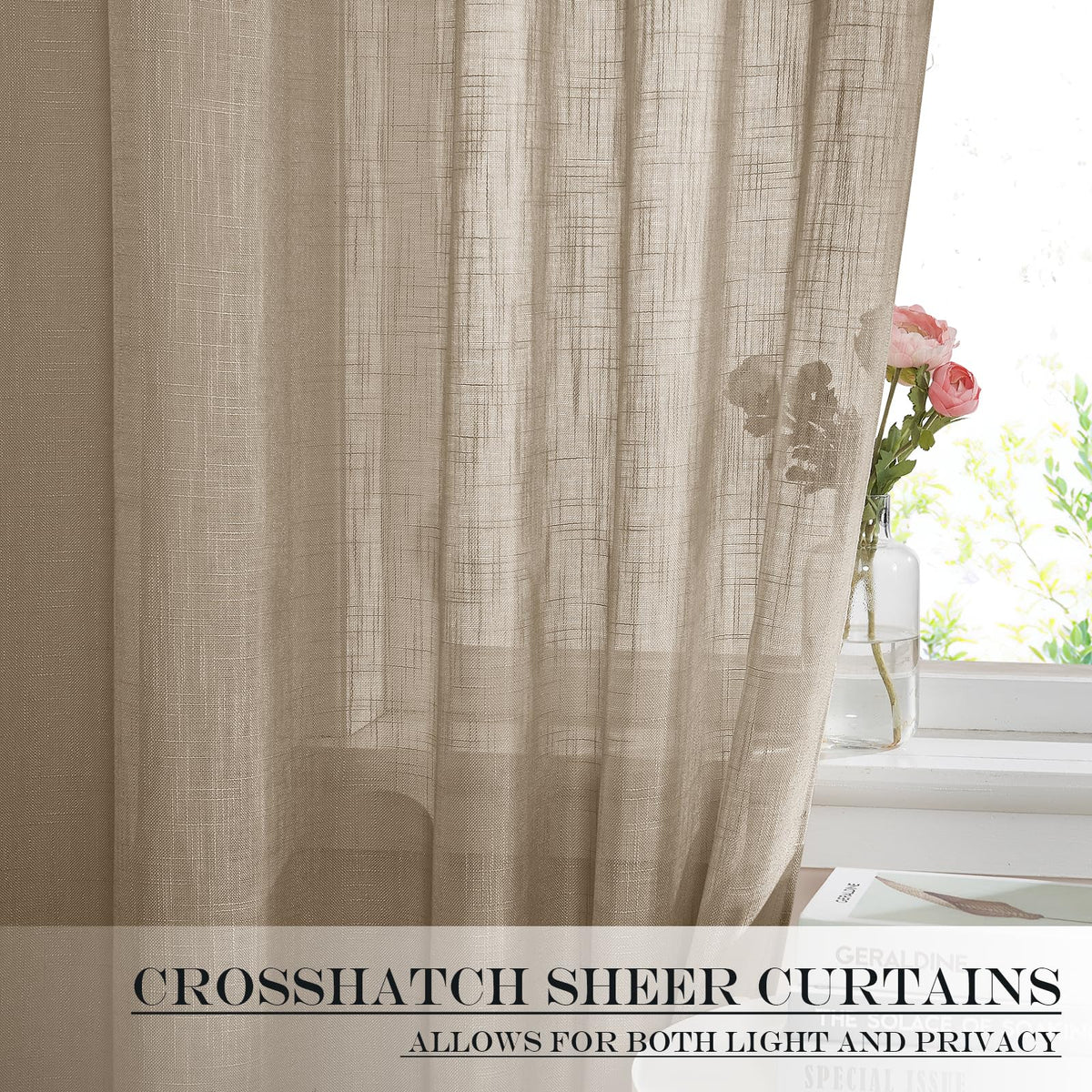 Sheer Back Door Curtain