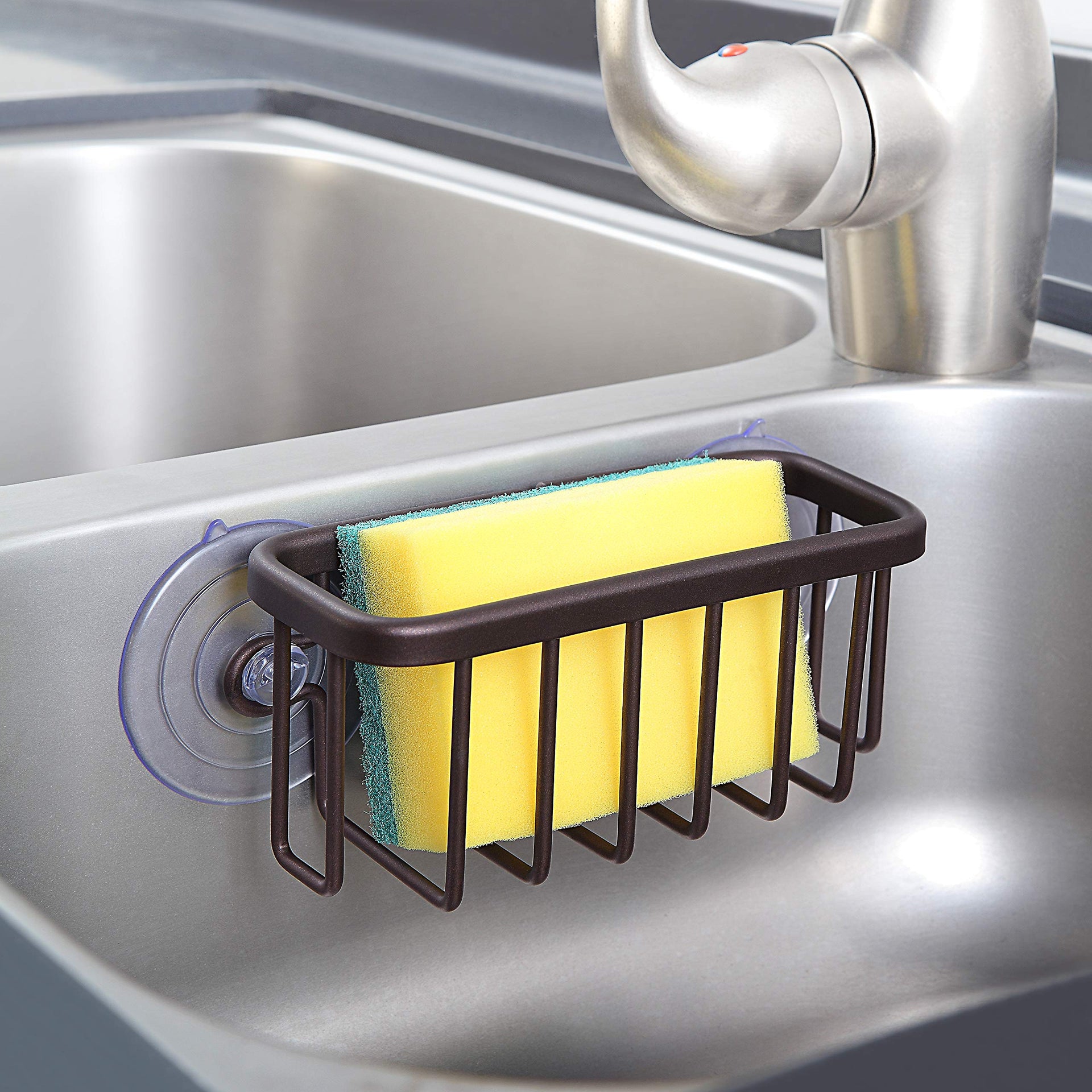 NeverRust Kitchen & Bathroom Sink Caddy for Sponges