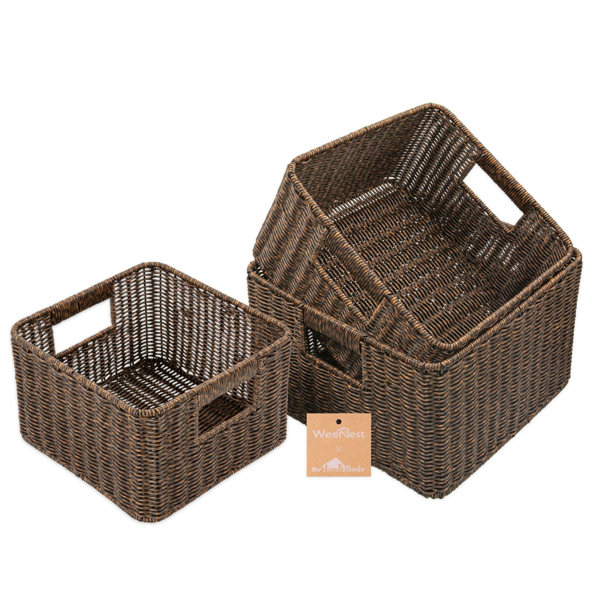Wicker Storage Basket (3 Count)
