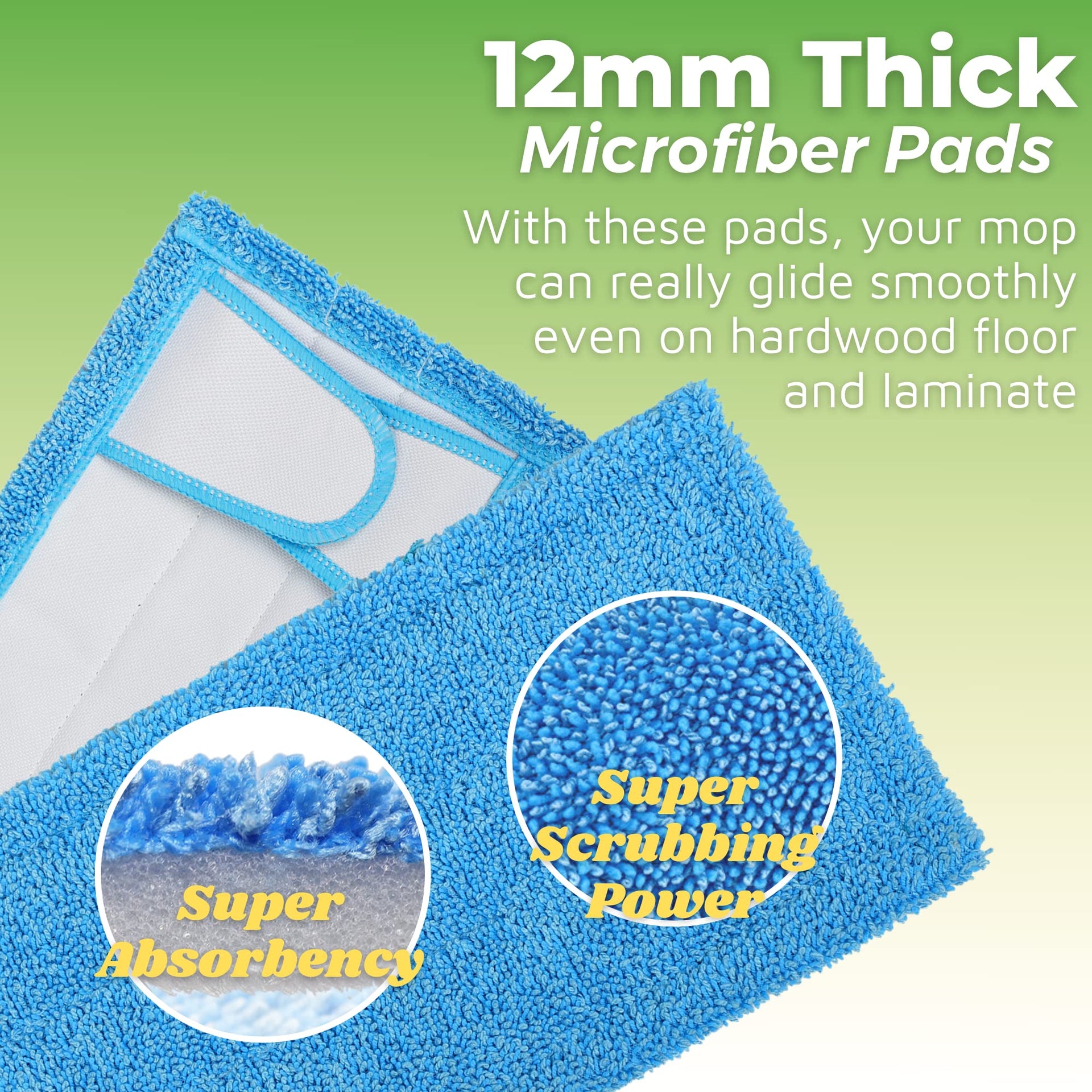 Reusable Mop Pad for Swiffer Sweeper Mop (4 Count)