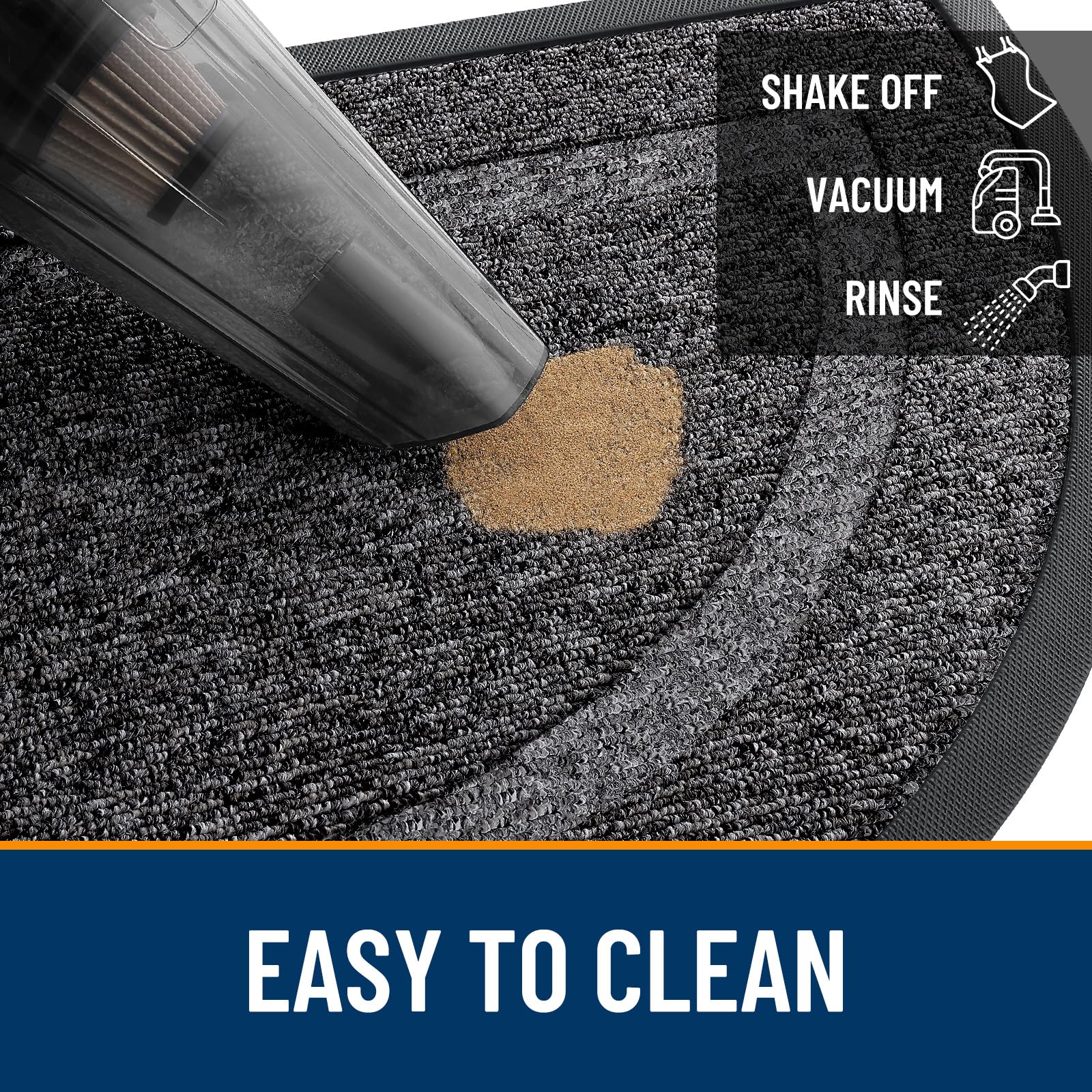 Half Circle Front Door Mat Outside 33x21 All