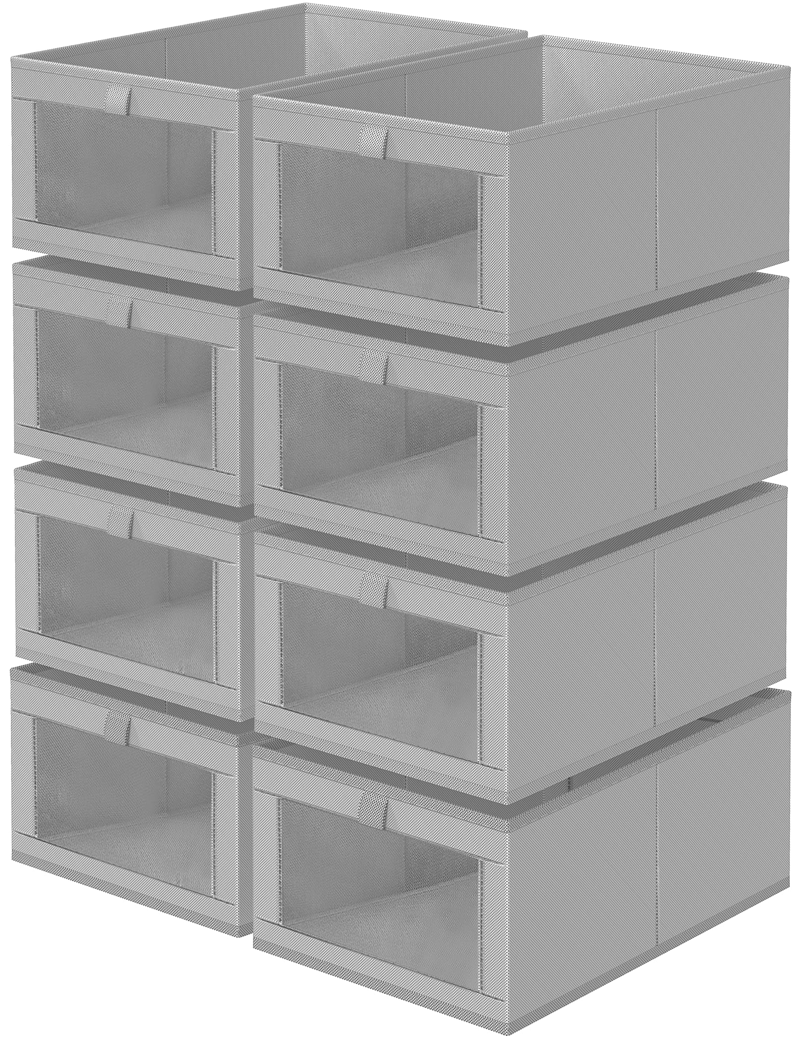 8 Pack Linen Closet Organizers and Storage (8 Count)