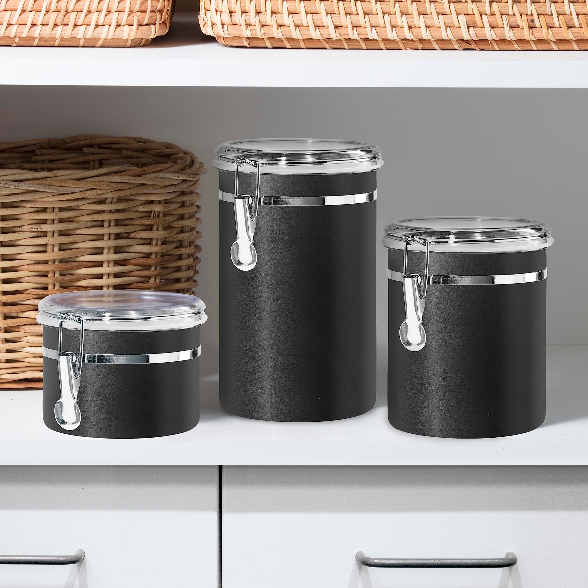 Stainless Steel Kitchen Canister 47 fl oz