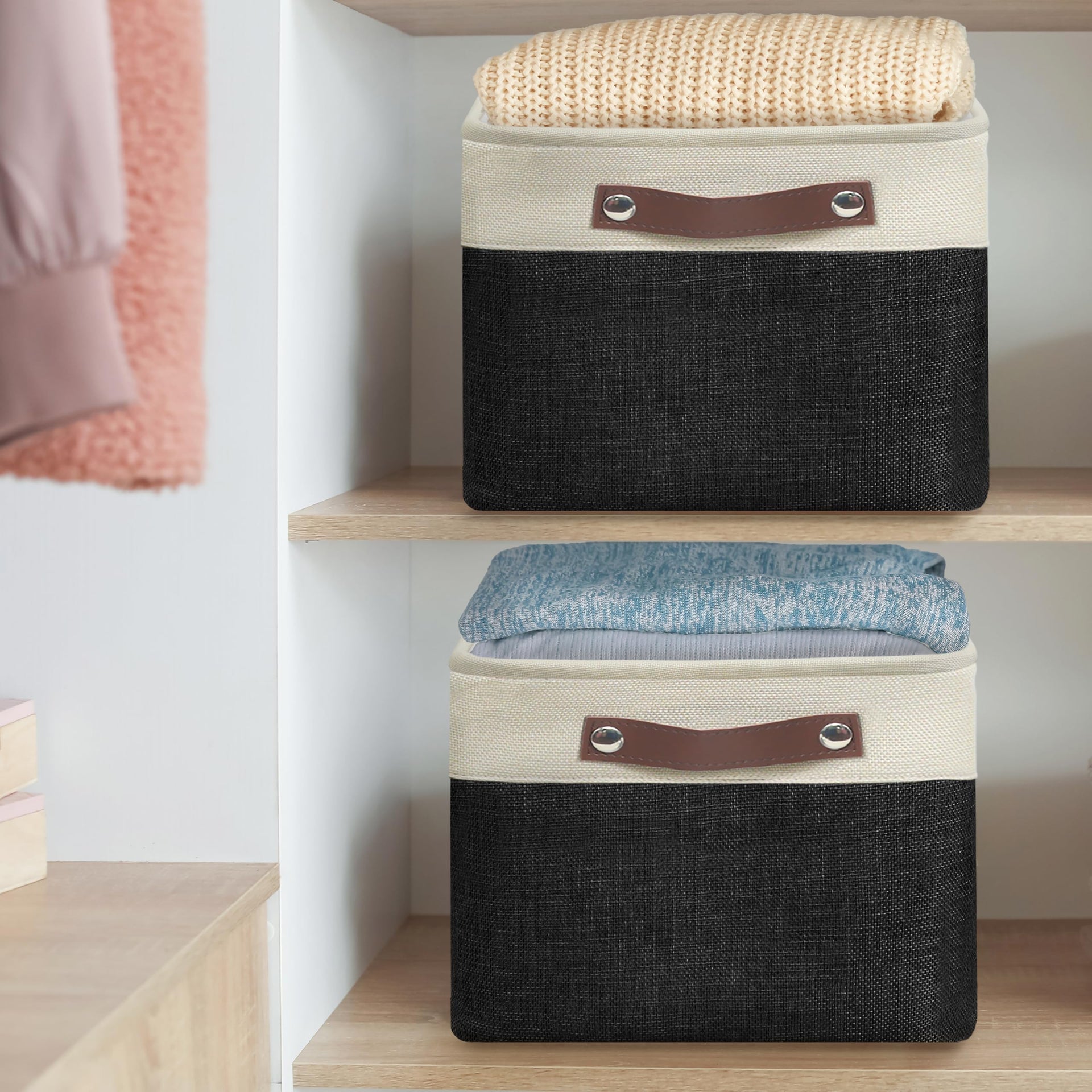 15" x 11" Large Fabric Storage Bin (3 Count)