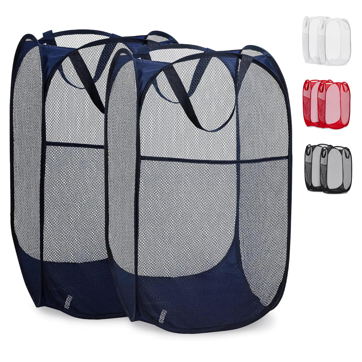 Collapsible Mesh Pop Up Laundry Hamper 2 (2 Count)