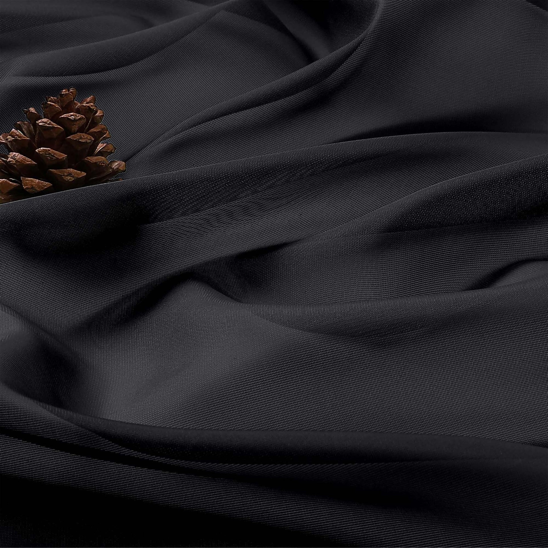 Black Sheer Valances for Windows (2 Count)