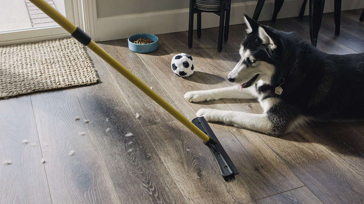 Pet Hair Removal Rubber Broom (2 Count)