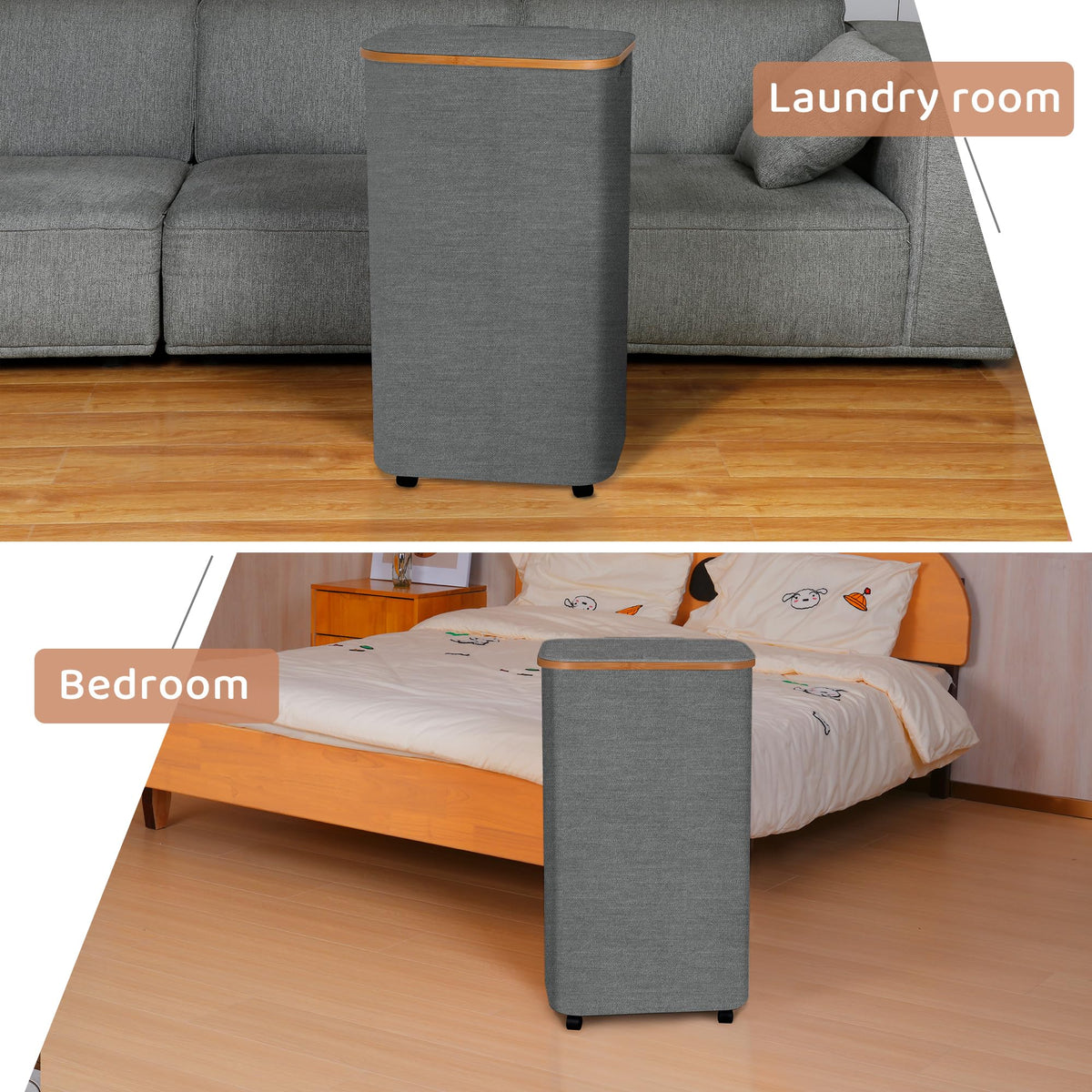 Laundry Basket with Wheels