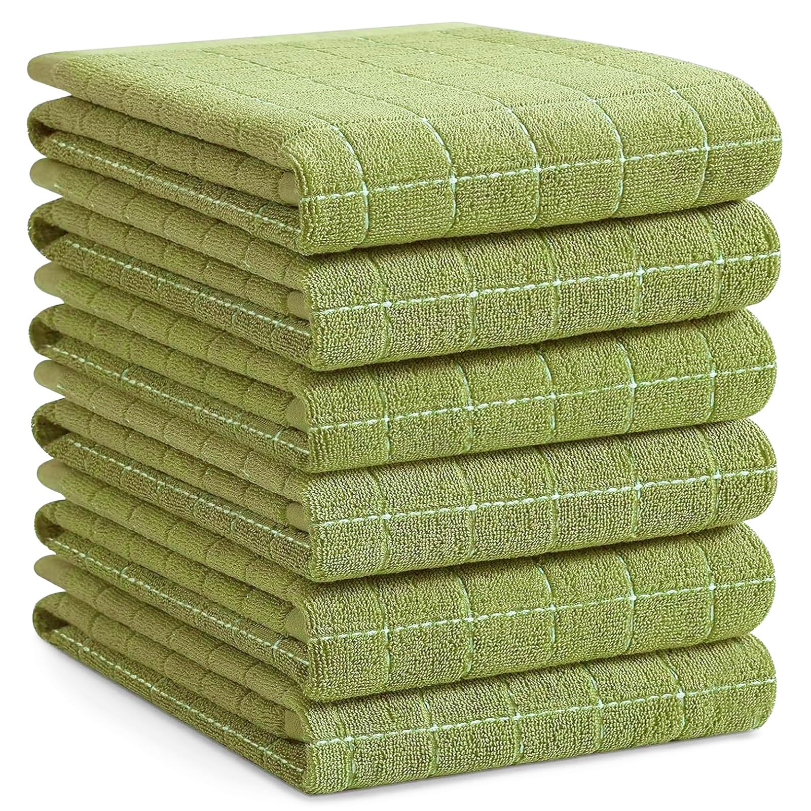 100% Cotton Terry Kitchen Towels (6 Count)