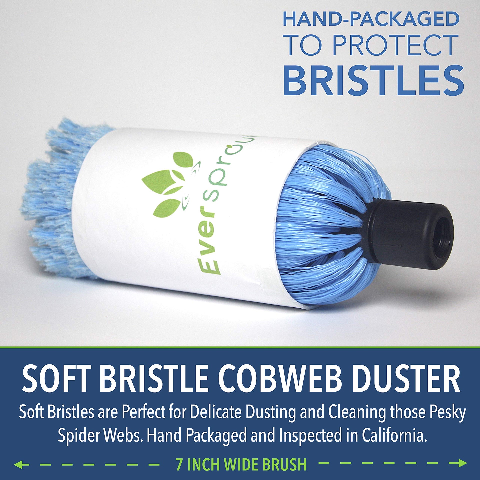 5-to-12 Foot Cobweb Duster & Pole Combo, Soft Bristles