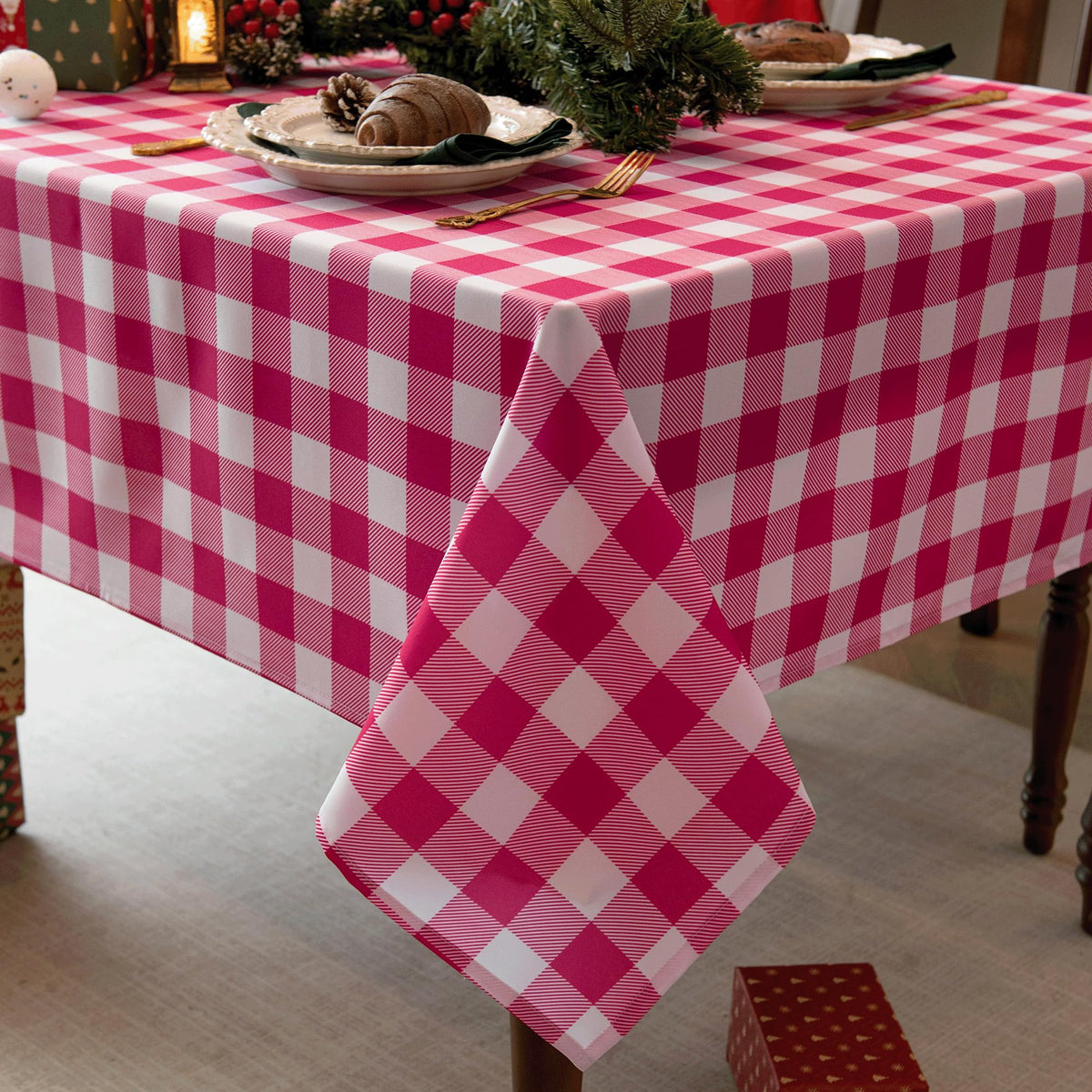 Classic Gingham Buffalo Tablecloth Fabric