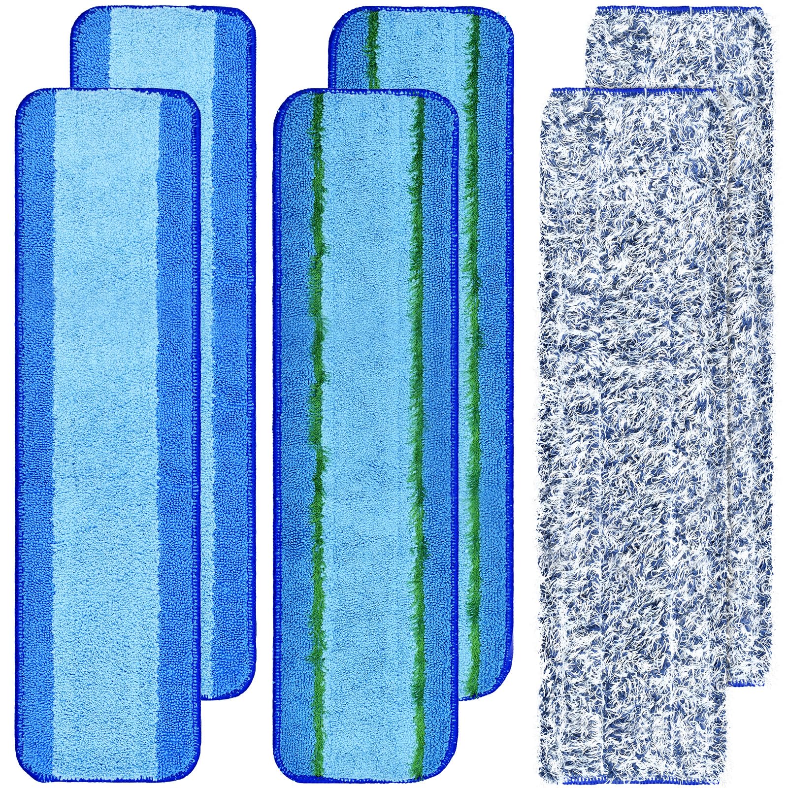 6 Pack Microfiber Cleaning Replacement Pad for Bona Mop (6 Count)