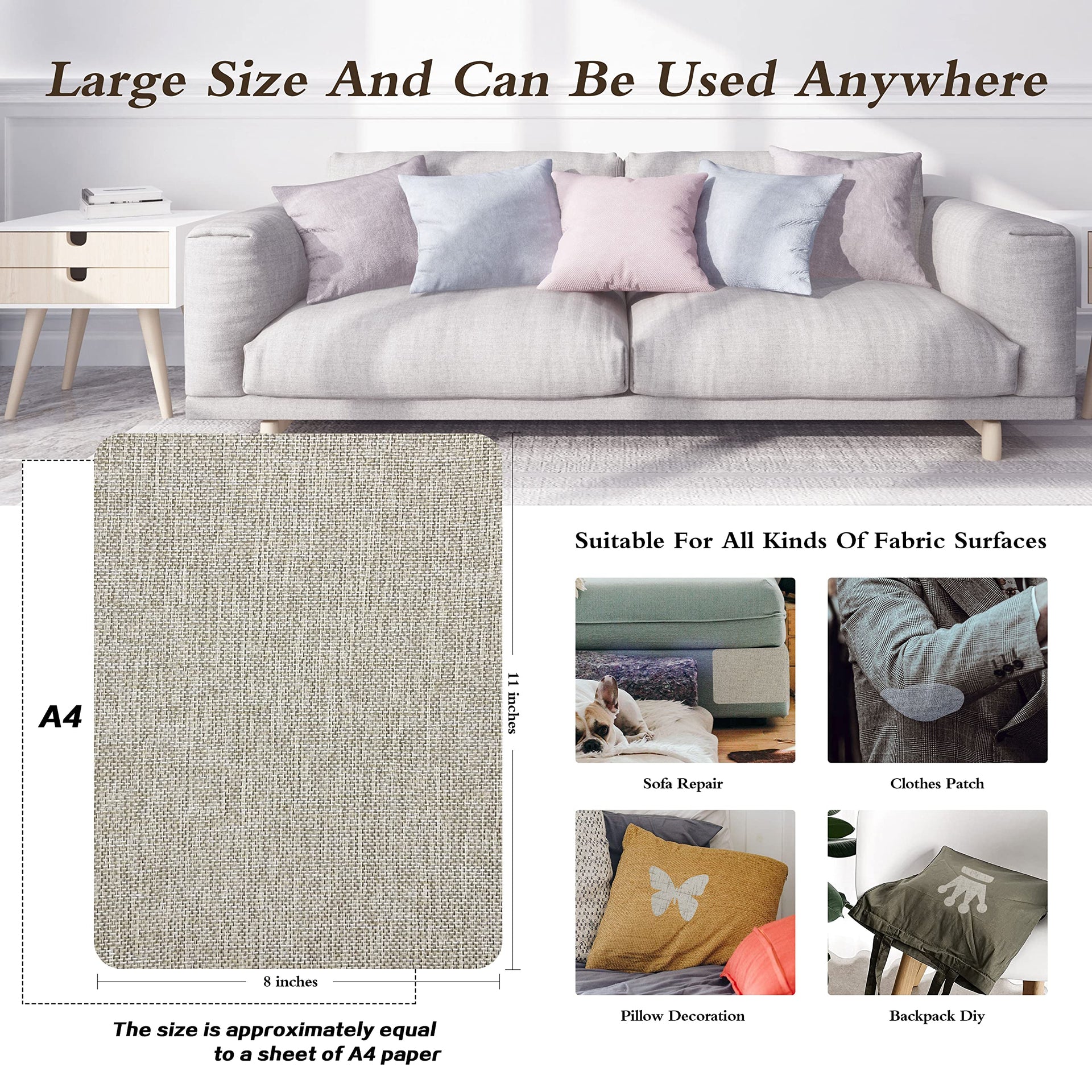 Coarse Linen Repair Patches