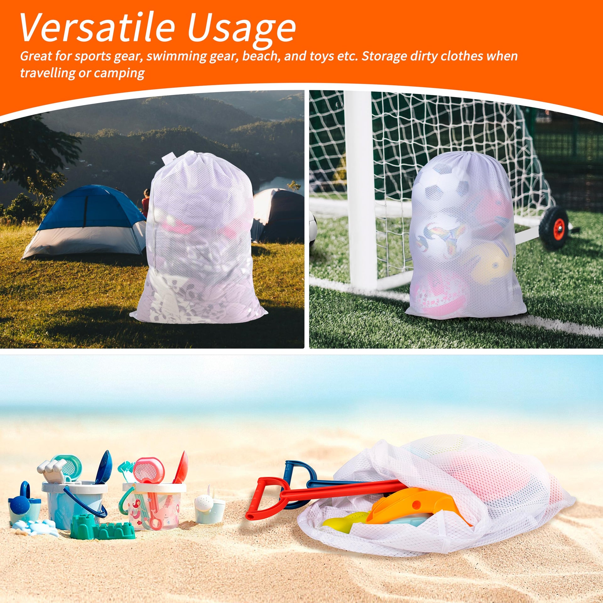 Heavy Duty Diamond Mesh Laundry Bag