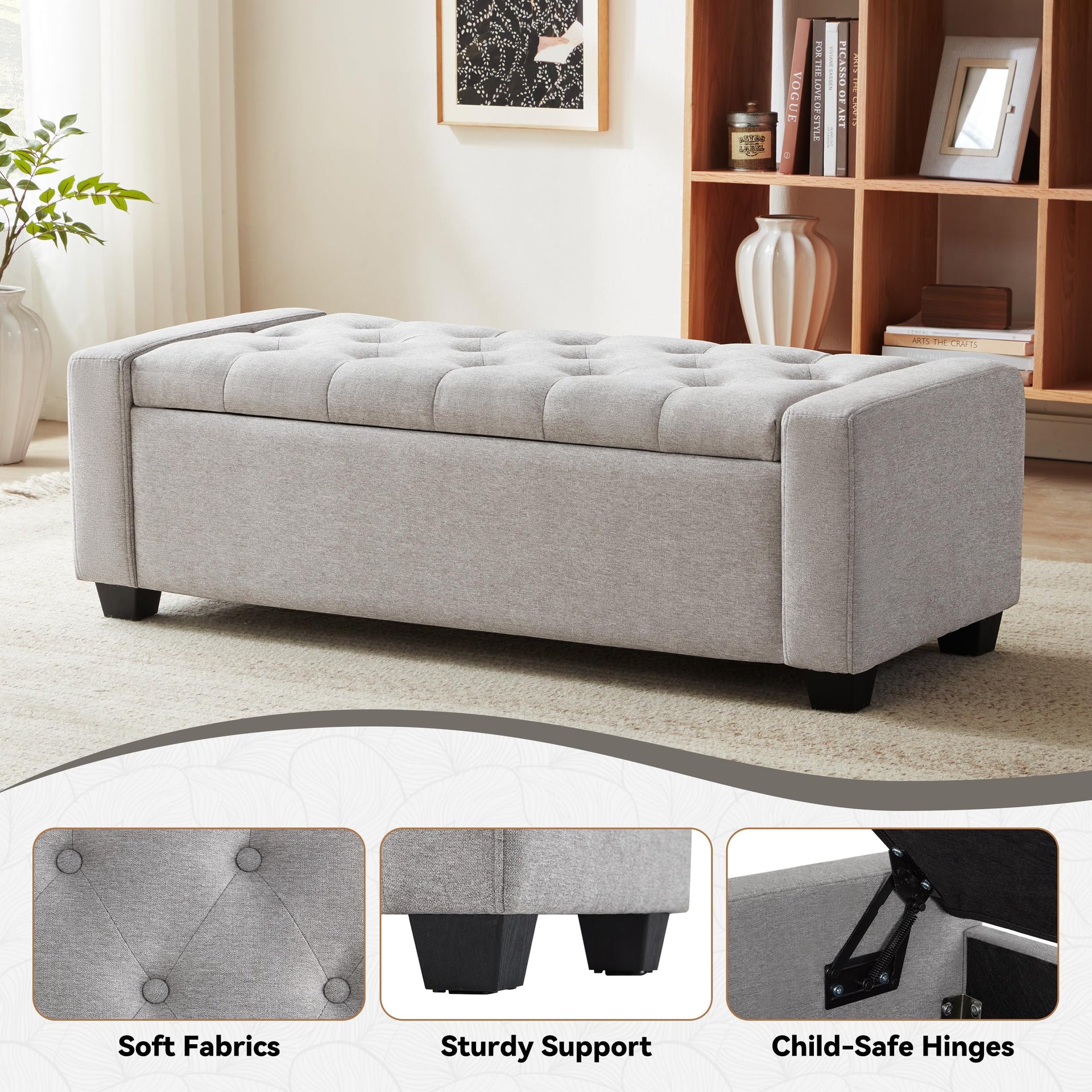 48" Ottoman with Storage