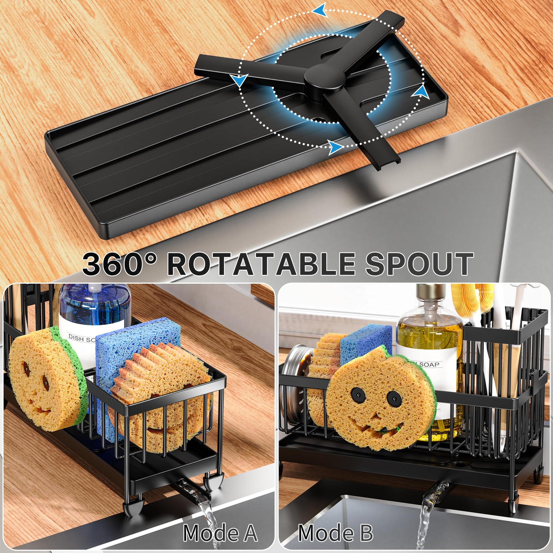 Sponge Holder for Kitchen Sink