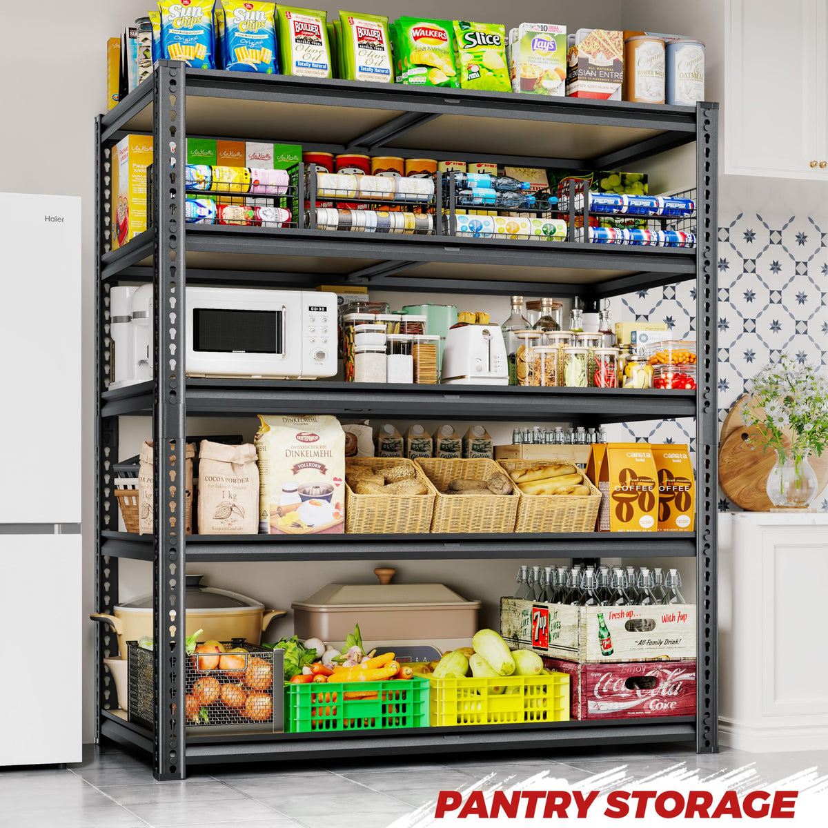 Garage Shelving Unit 35.6" W x 16" D x 72" H (2 Count)