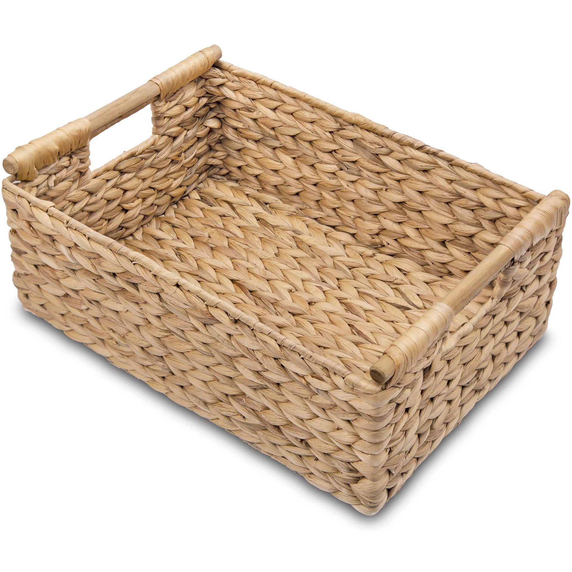 Hyacinth Large Wicker Basket 15.5x10.8x6.2"