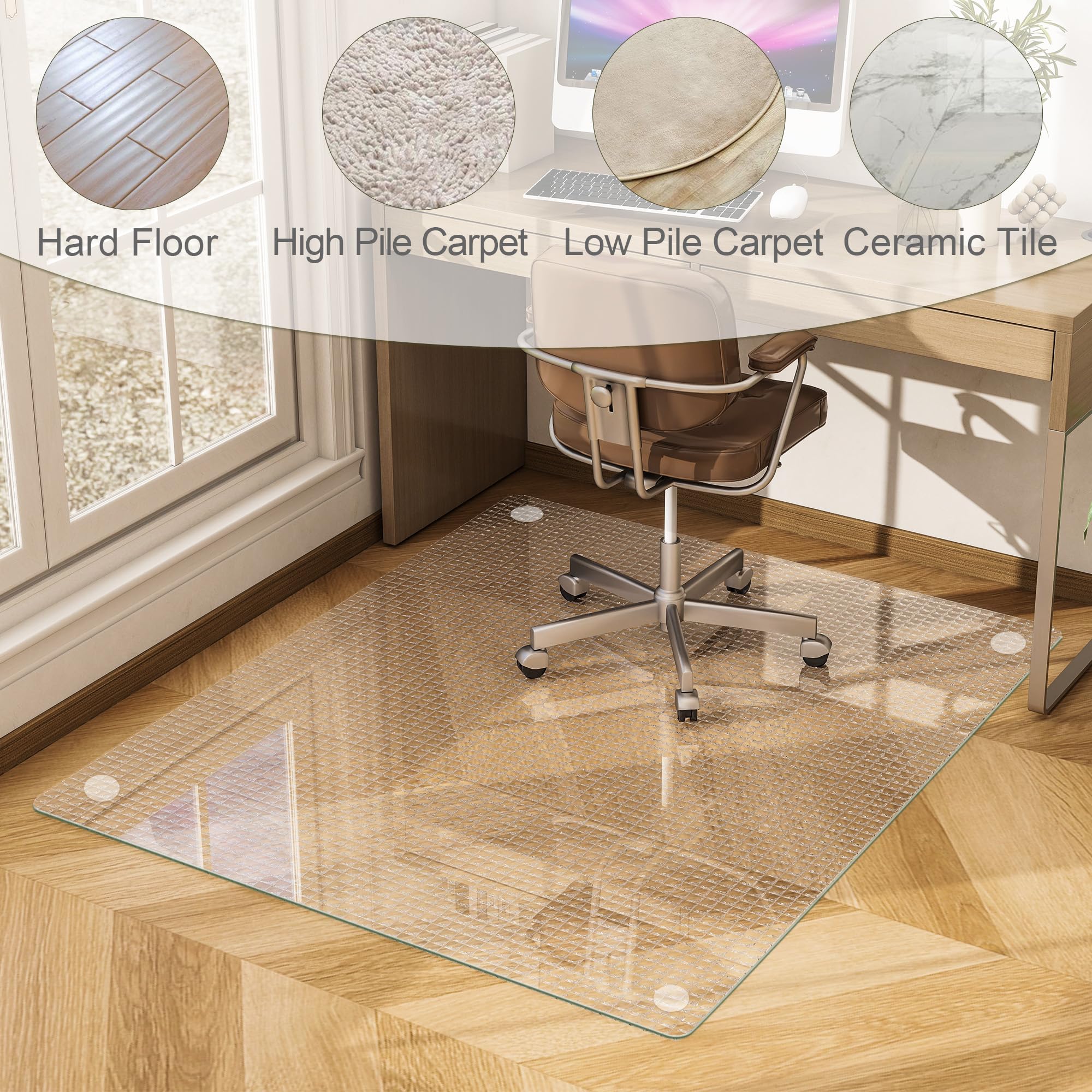 46"X56" Tempered Glass