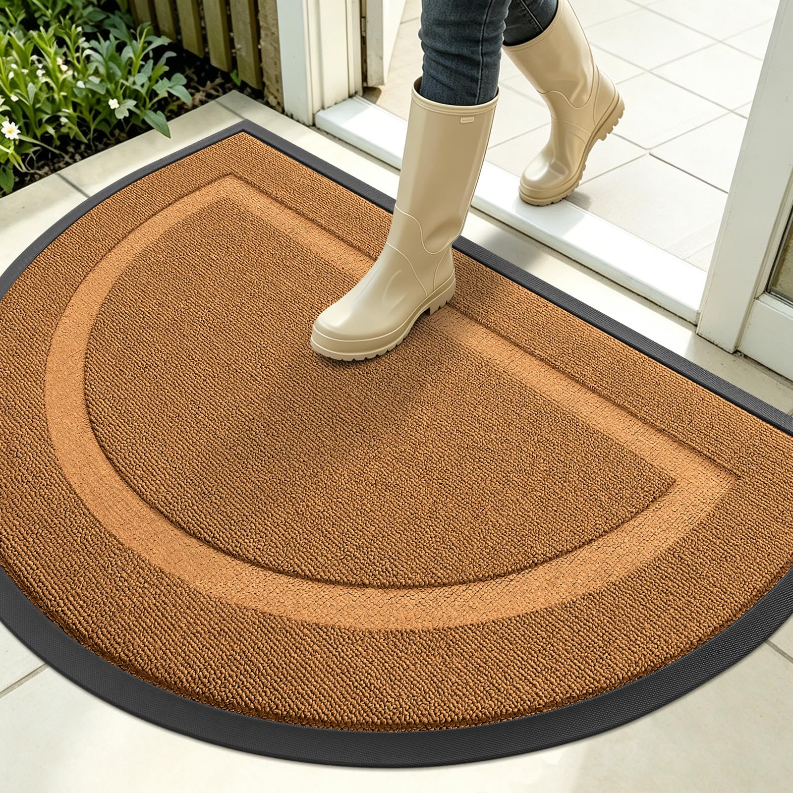 Half Circle Front Door Mat Outside 35x23 All