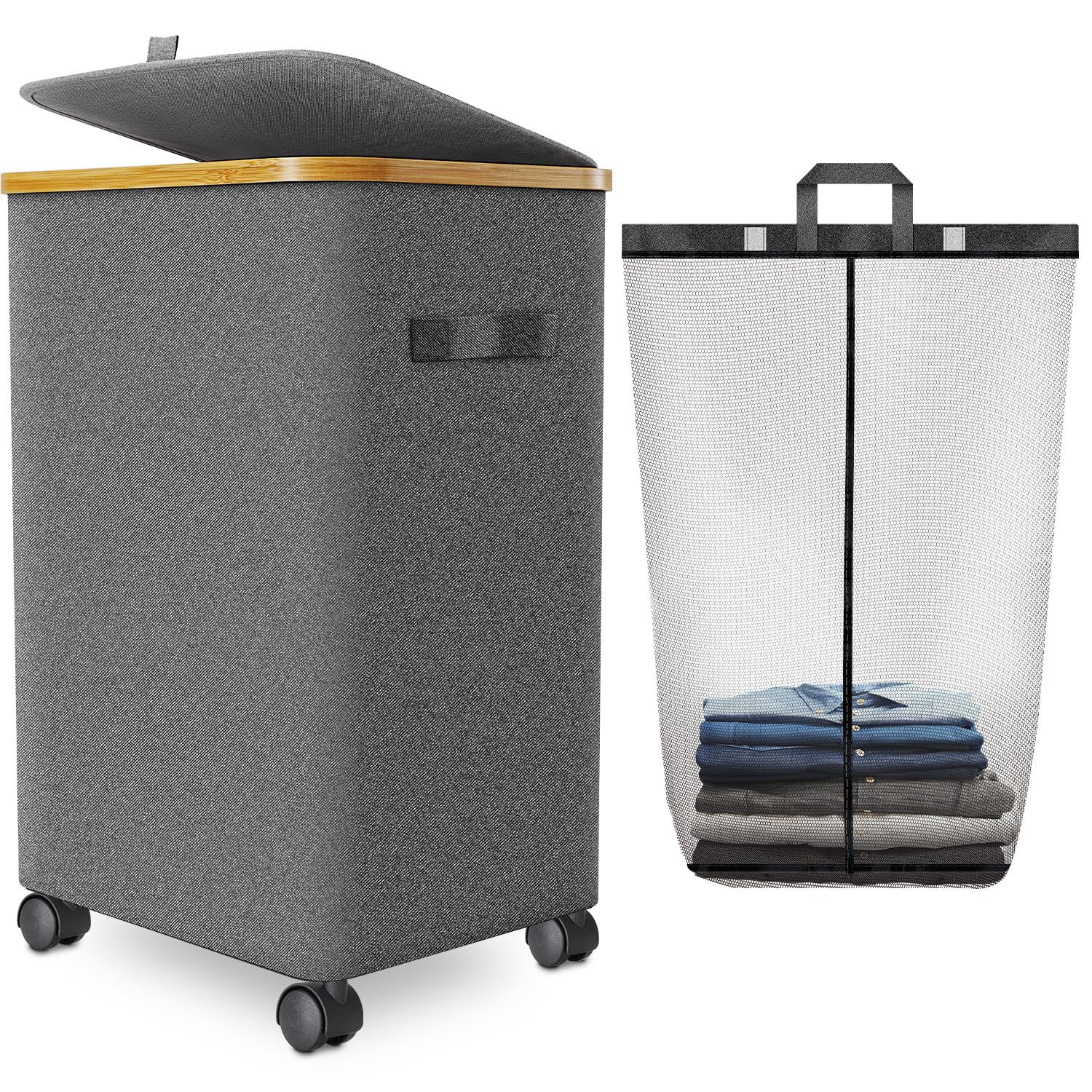 Laundry Hamper with Wheels
