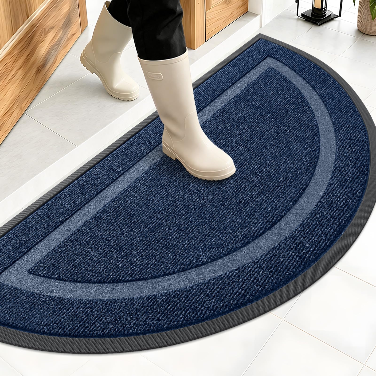 Half Circle Front Door Mat Outside 47x23 All (10.16 Sq Ft)