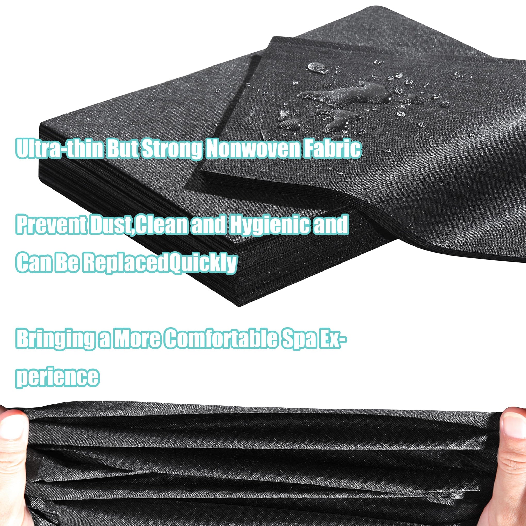 Disposable Bed Sheets for Massage Table 100 Pcs 31" x 71" Waterproof Massage Table Sheets Soft Non Woven Fabric SPA Massage Table Bed Cover Breathable for Beauty Tattoos Waxing Travel (100 Count)