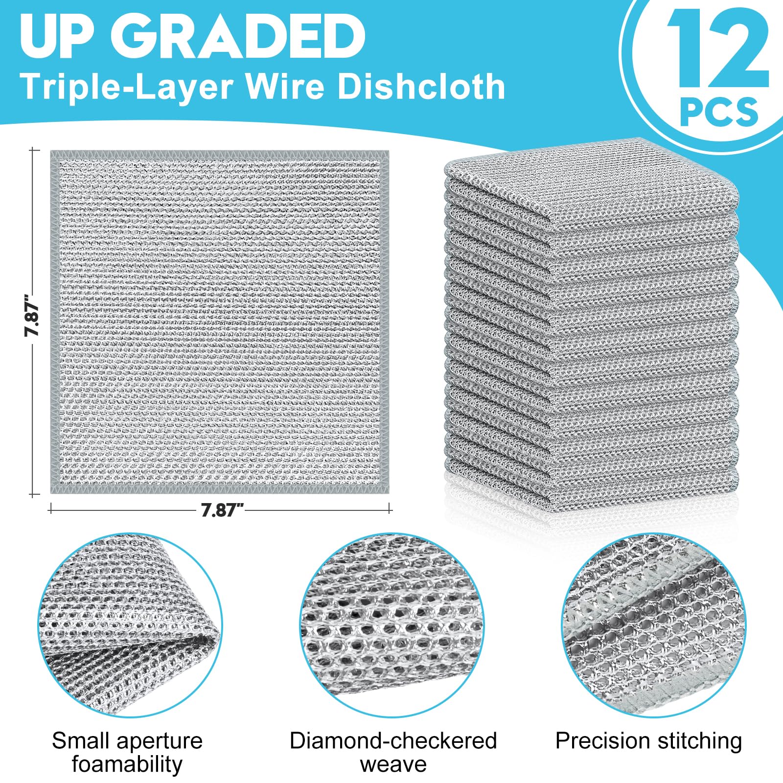 Wire Dishcloths (12 Count)