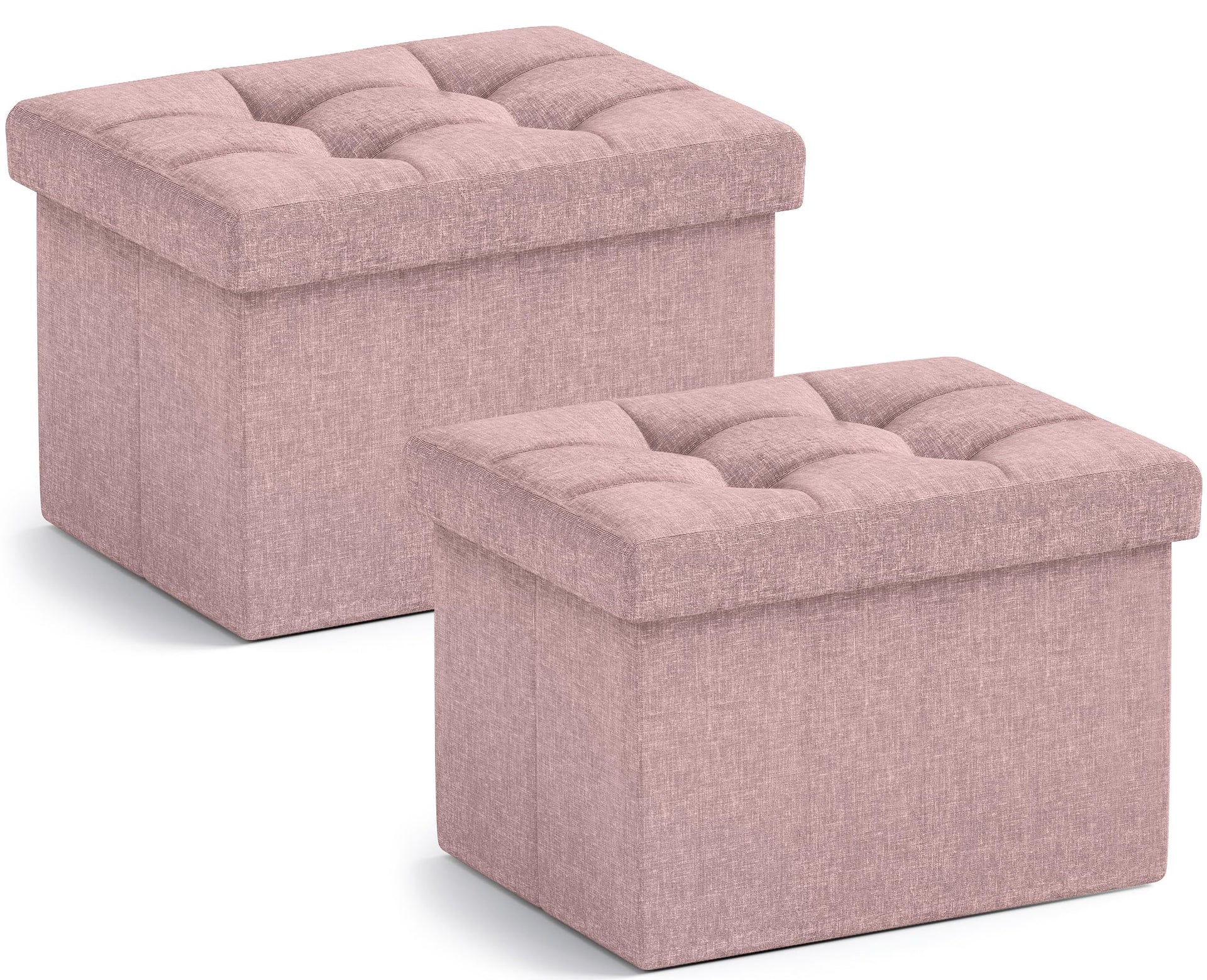 Small Rectangle Storage Ottoman Set of 2 (2 Count)