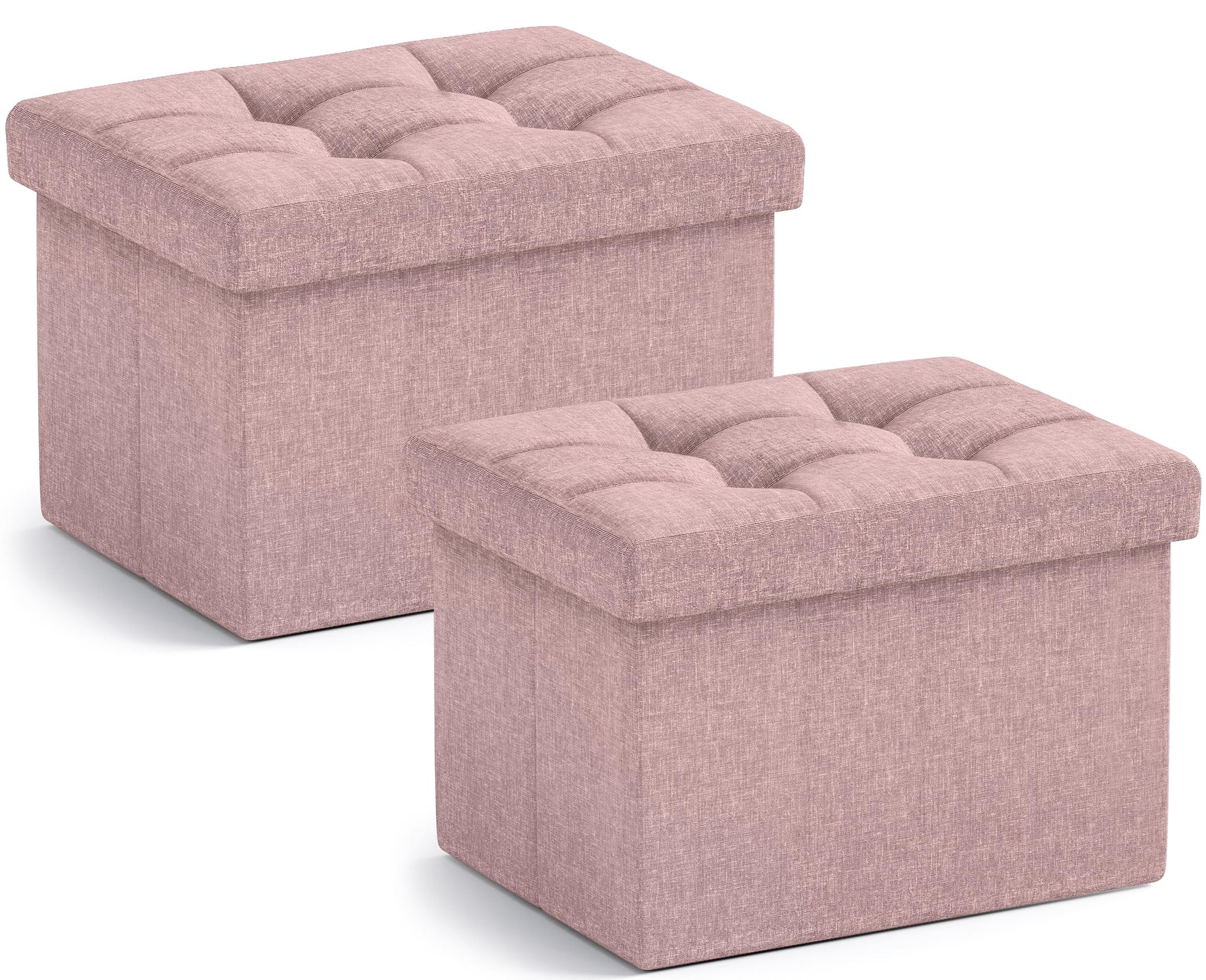 Small Rectangle Storage Ottoman Set of 2 (2 Count)