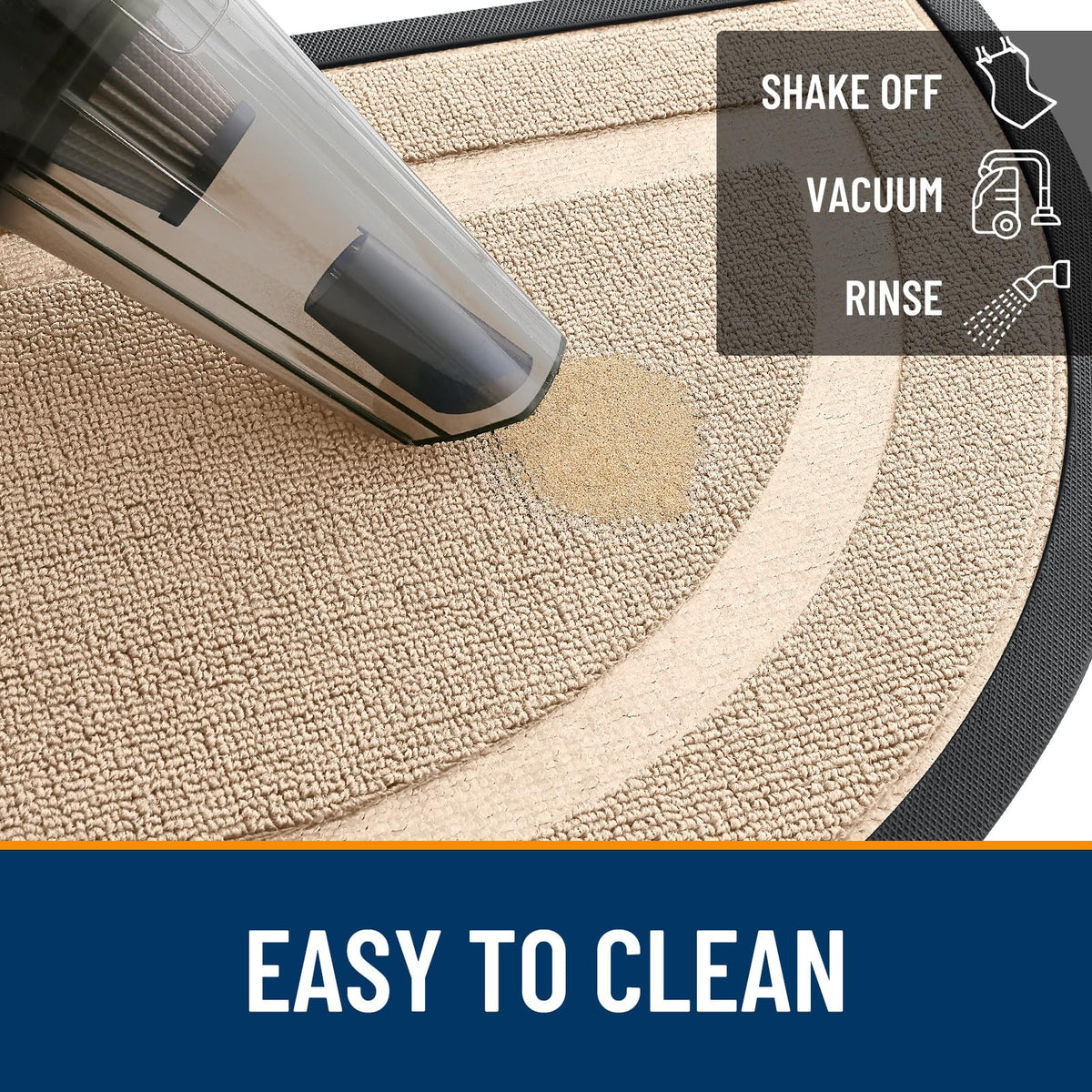 Half Circle Front Door Mat Outside 29.5x17 All
