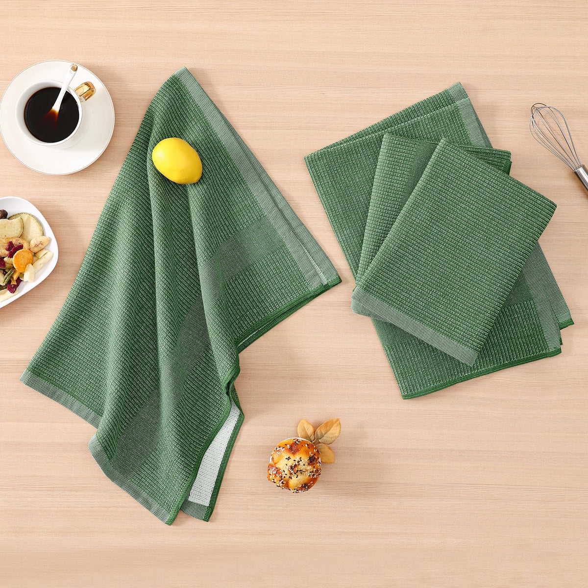 380 GSM Cotton Premium Kitchen Towels 12 Pack (12 Count)