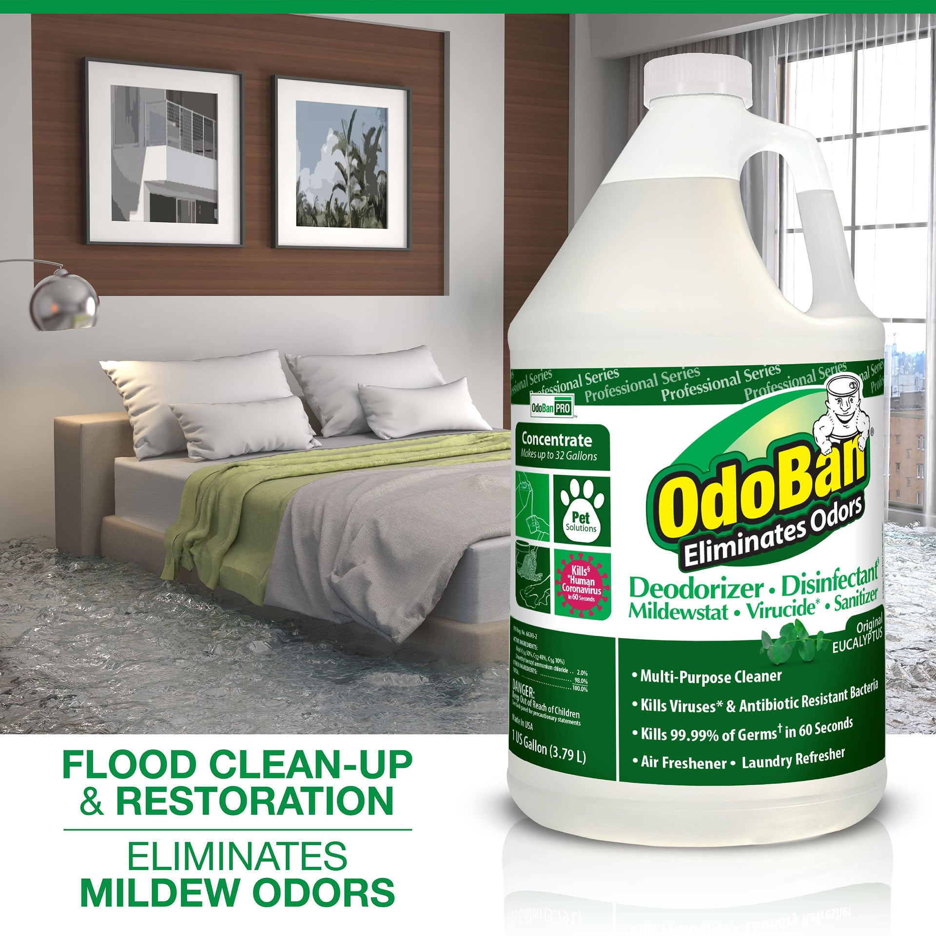 Professional Disinfectant and Odor Eliminator Concentrate (768 Fl Oz)