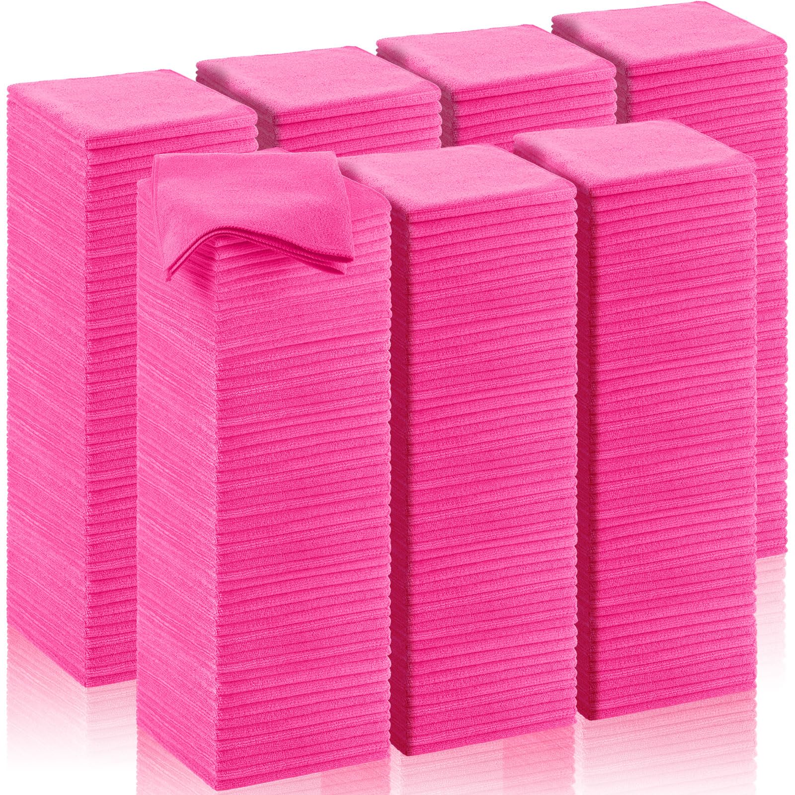 200 Pcs Microfiber Cleaning Cloth 16x16 Inch Microfiber Towels for Car Ultra Absorbent Cleaning Rags Reusable Lint Free Streak Free Detailing Towel for Car Washing Drying Dusting (200 Count)