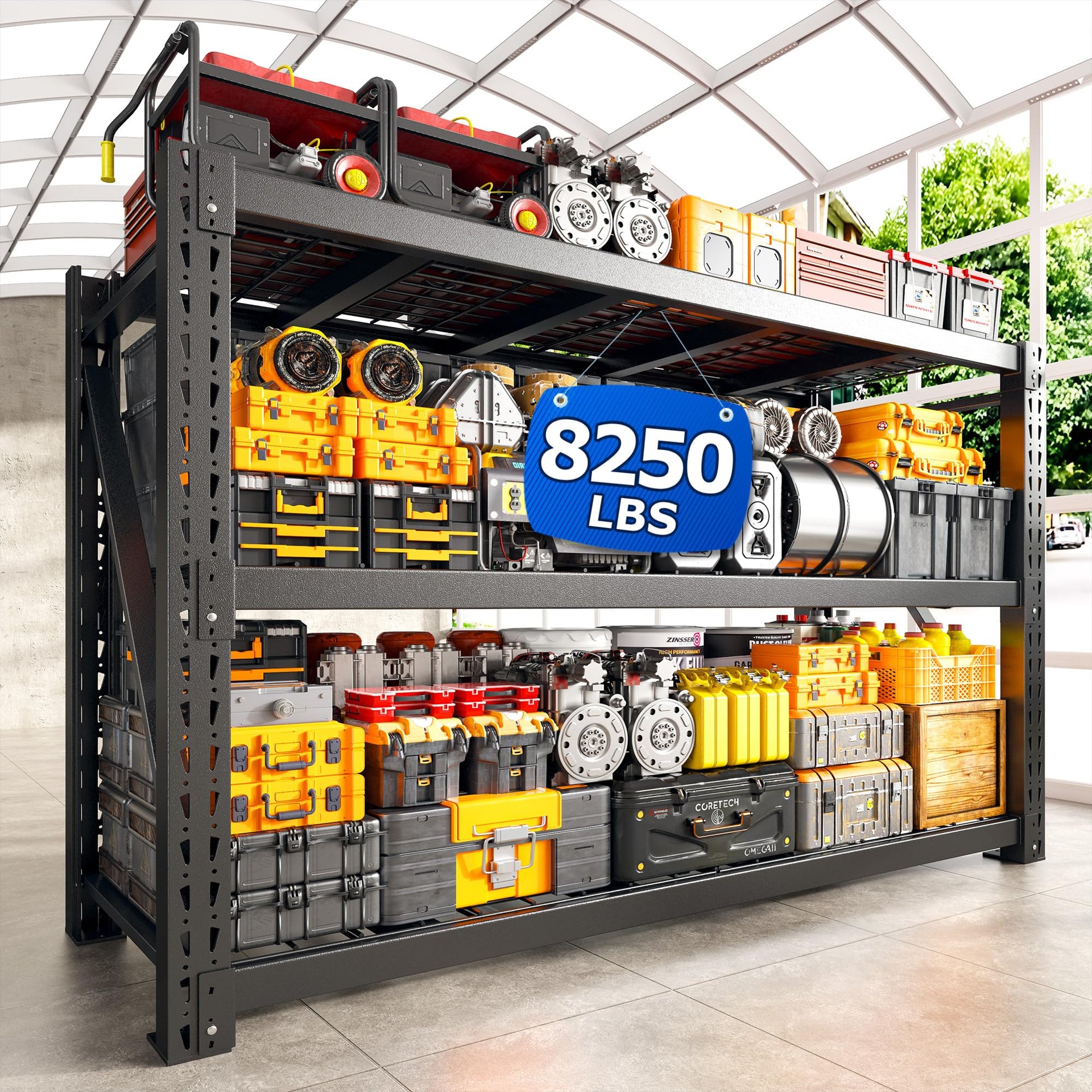 8250LBS Heavy Duty Garage Shelving