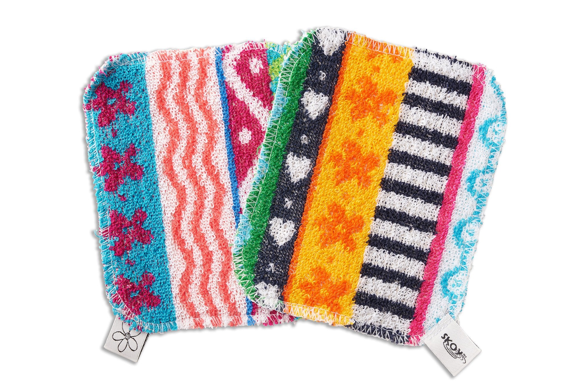Bundle, 2-Pack Scrub, and 4-Pack Swedish Dishcloth, Reusable Cleaning Products for Kitchen and Household, Planet-Friendly, Dishwasher Safe Soft Scrub, Monochromatic Colors (2 Count)