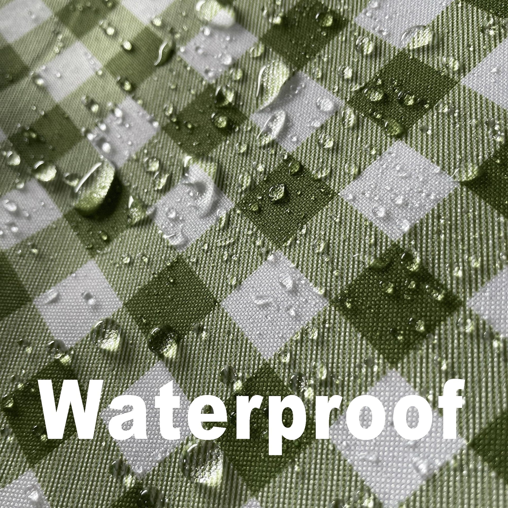 Waterproof Plaid Tablecloth Fabric