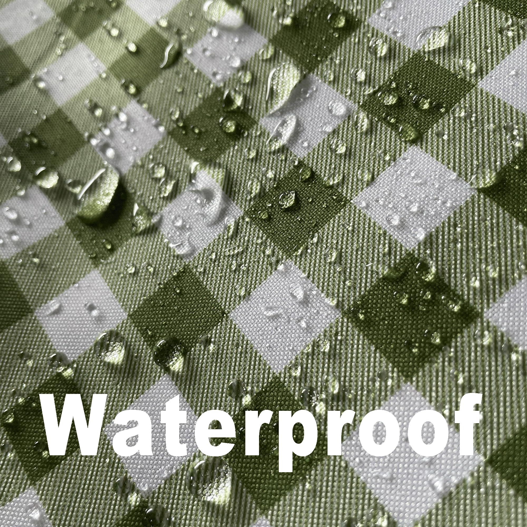Waterproof Plaid Tablecloth Fabric