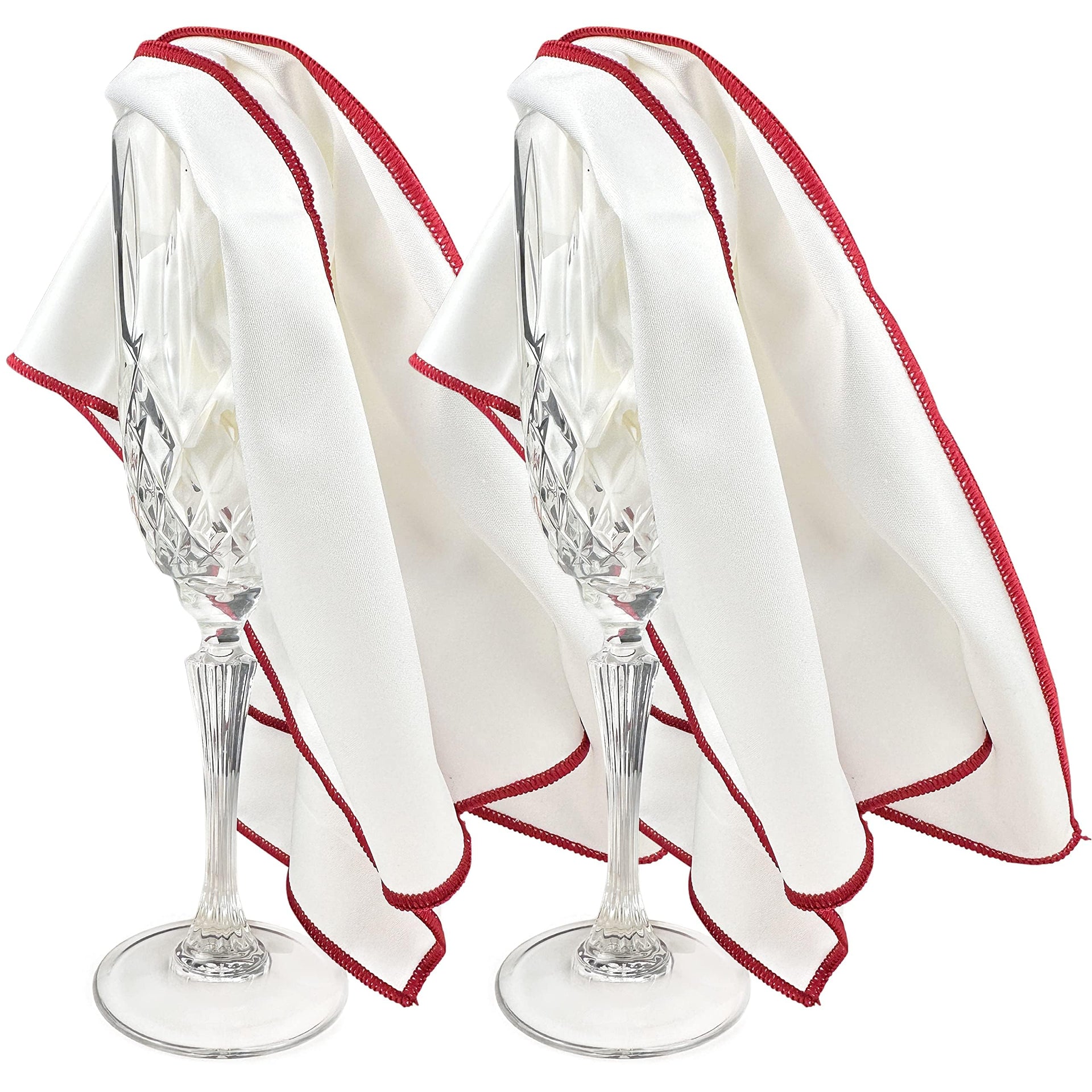The 2 Pack Premium Microfiber Wine Glass Polishing Cloths (2 Count)