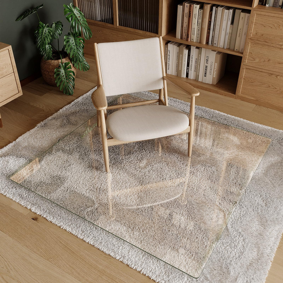 Tempered Glass Chair Mat 46"x46"