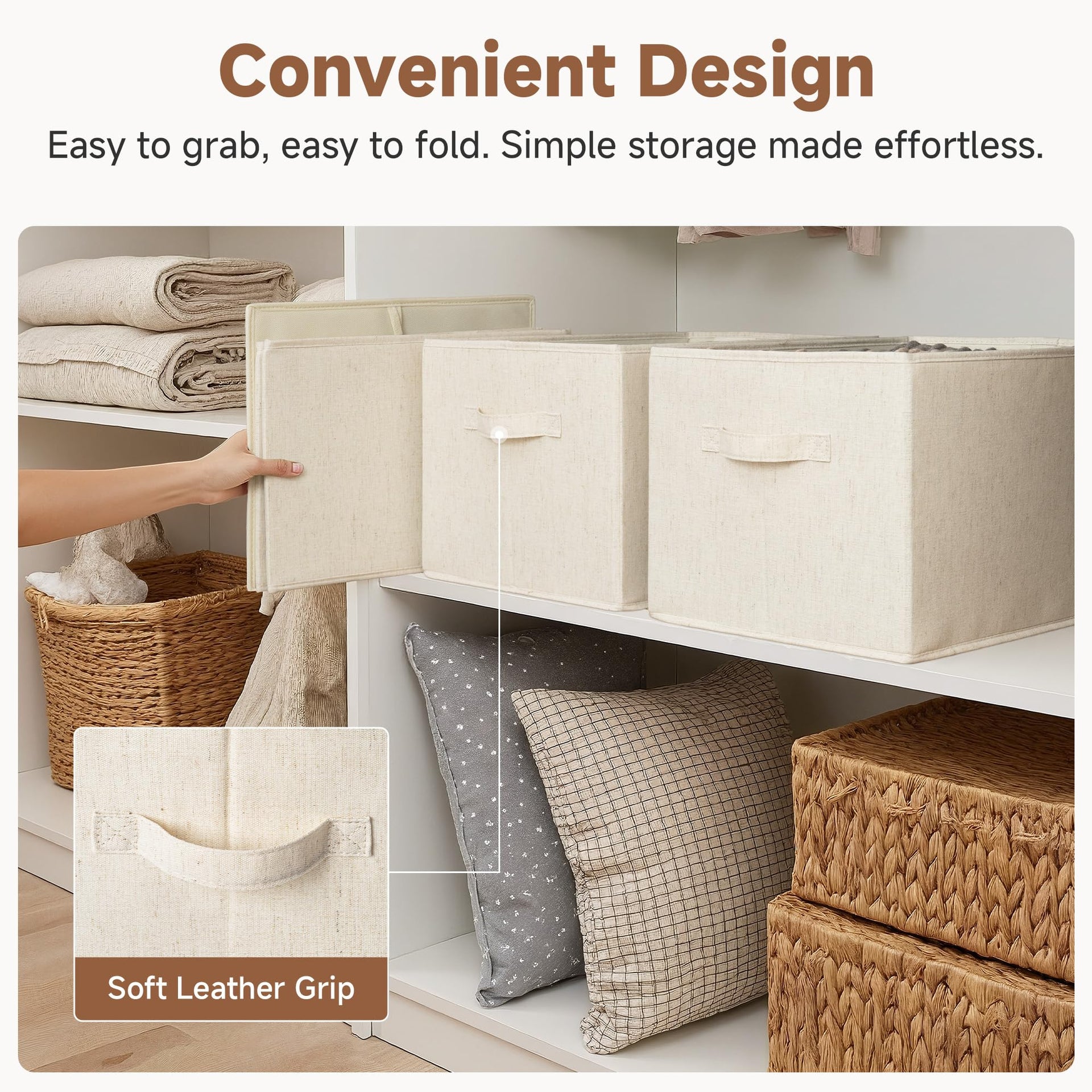 Closet Storage Bins (3 Count)