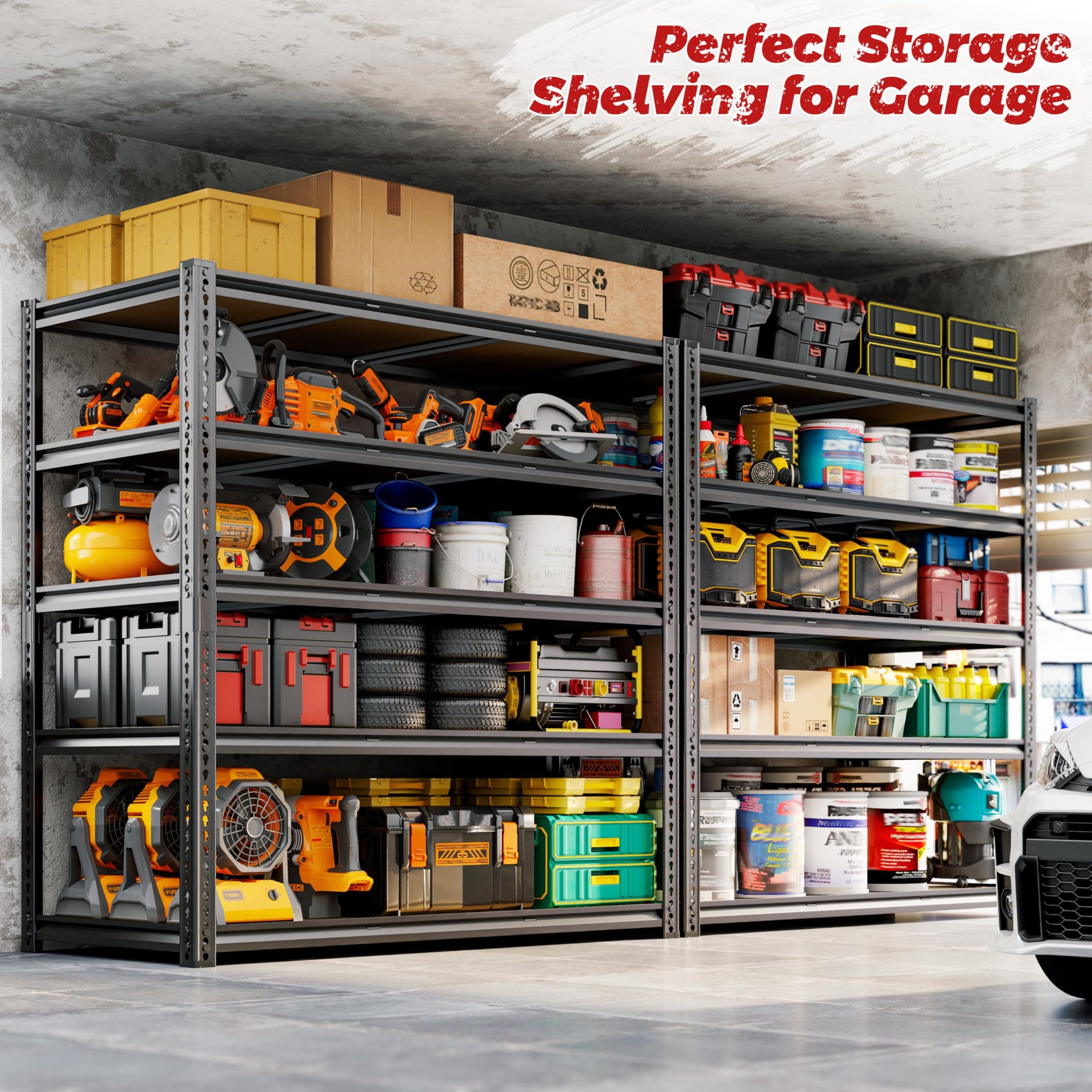 48"W Garage Shelving Heavy Duty (2 Count)