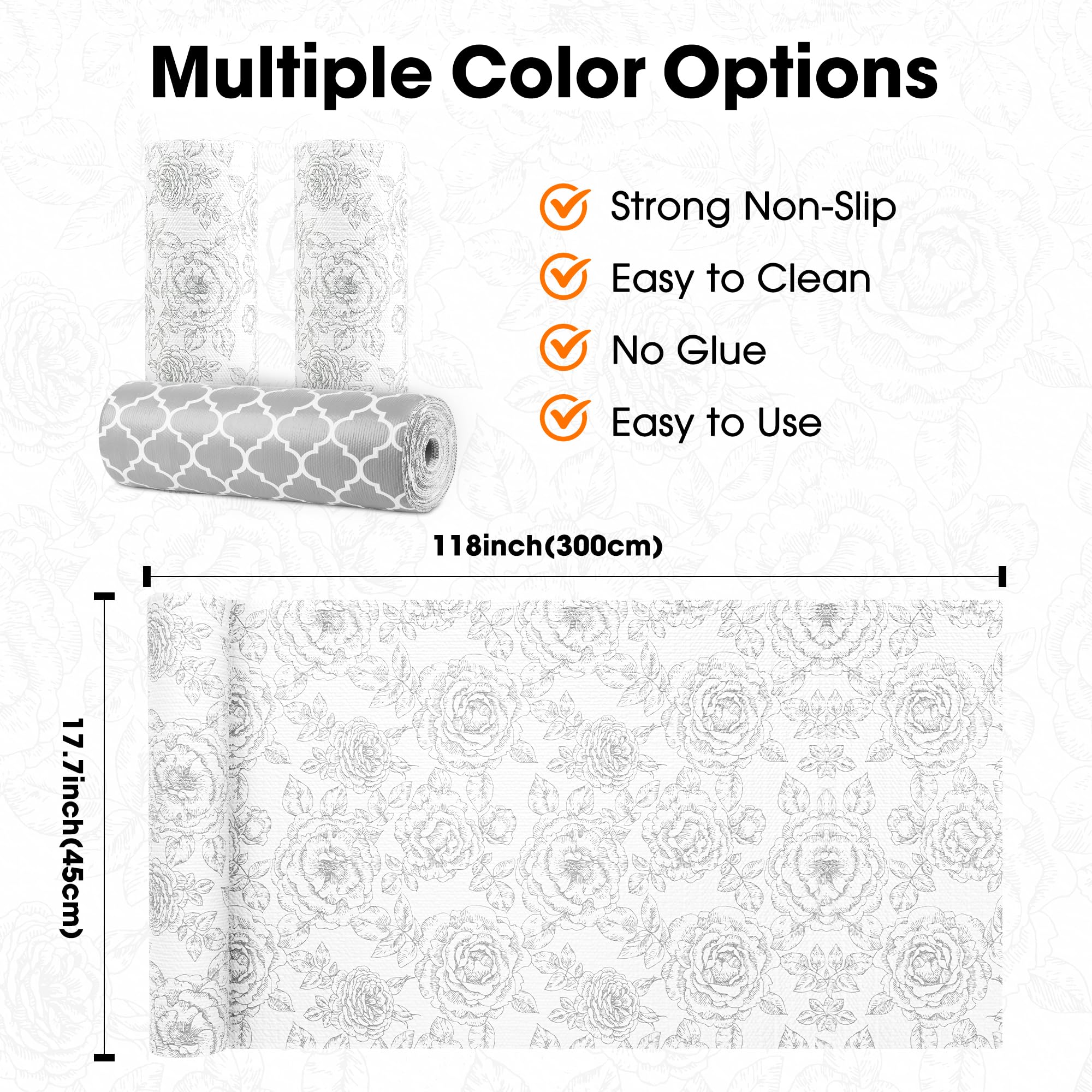 Drawer and Shelf Liner for Kitchen Cabinets Non